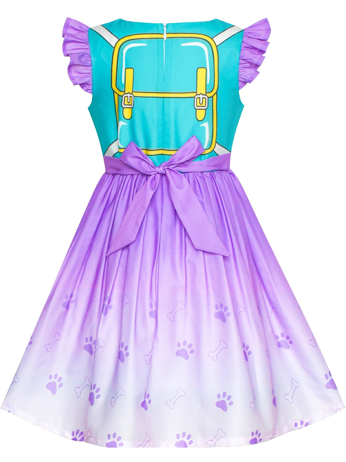 Girls Dress for Costume Halloween Party Purple