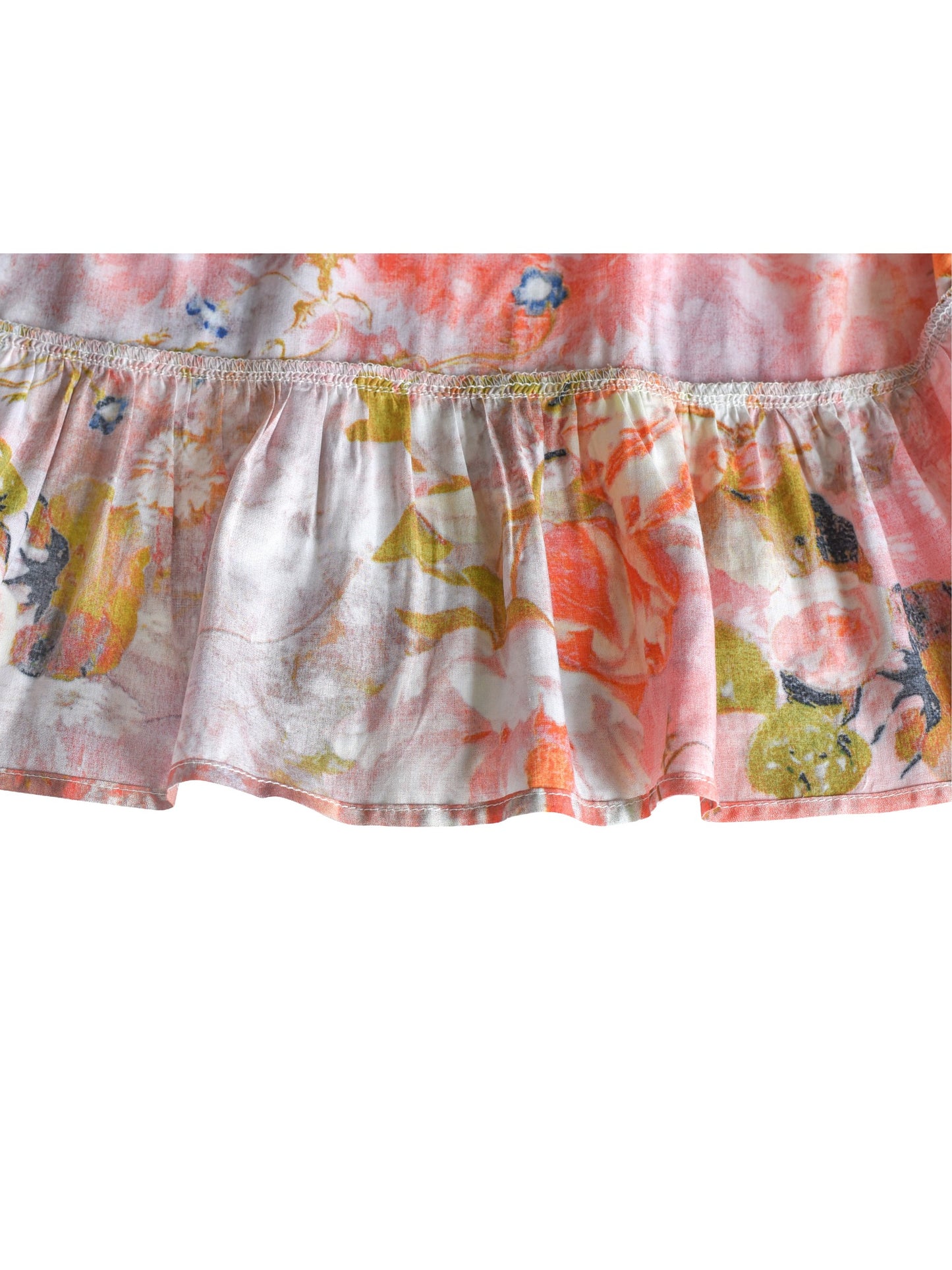 Girls Dress Floral Cotton Casual Summer Beach Sundress Multi-Color