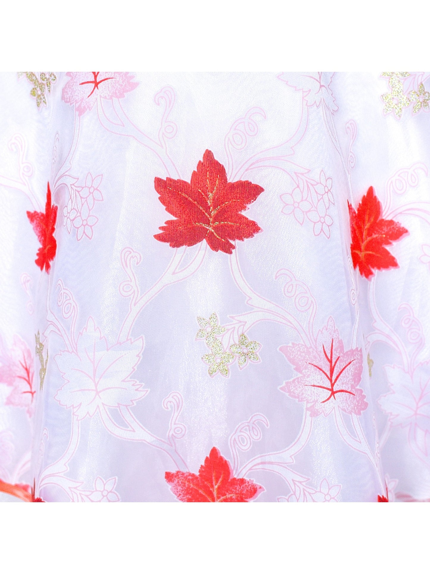 Girls Dress Cold Shoulder Sleeveless Lace Flower Ruffle Red