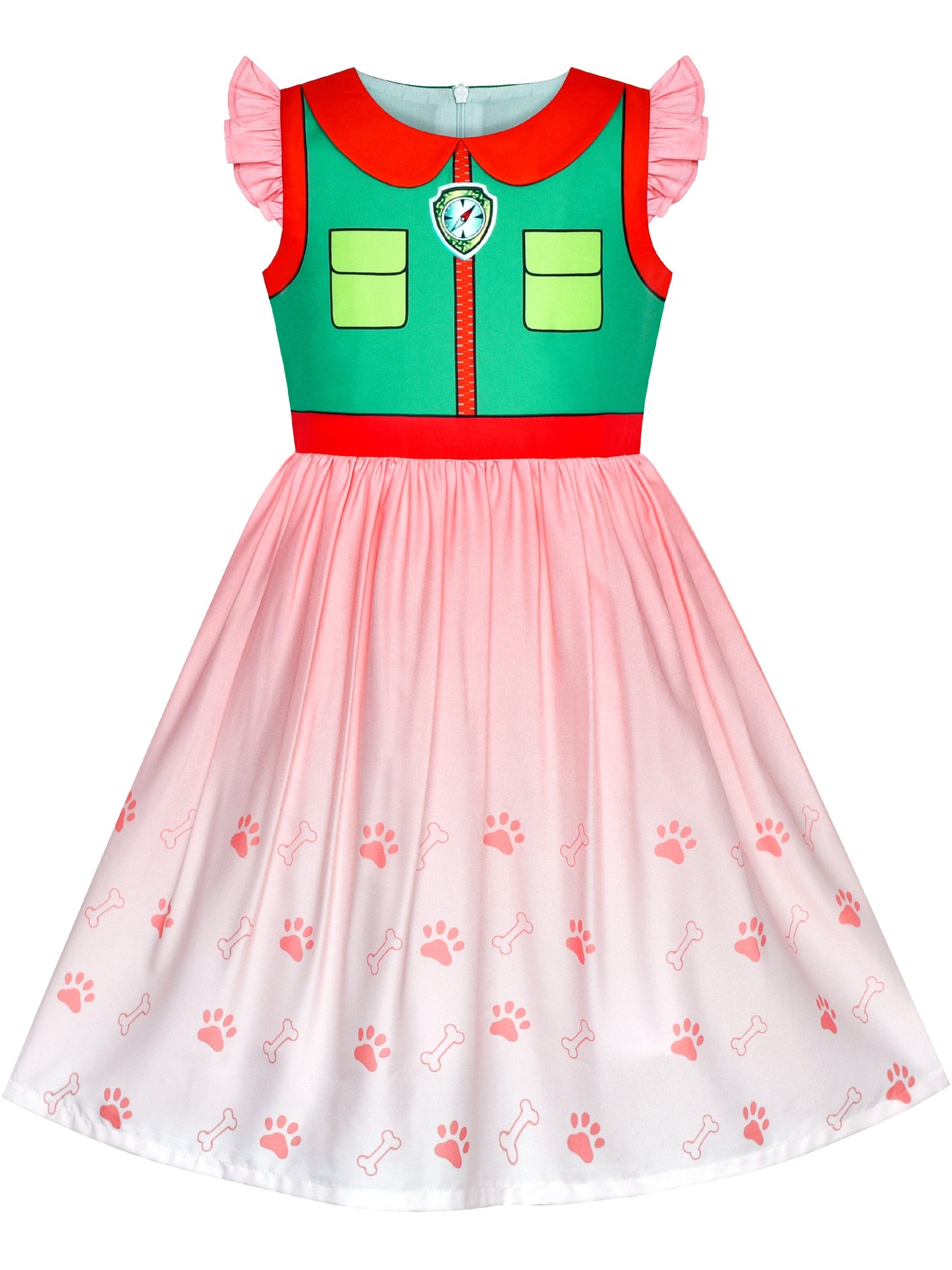 Girls Dress for Costume Halloween Party Green