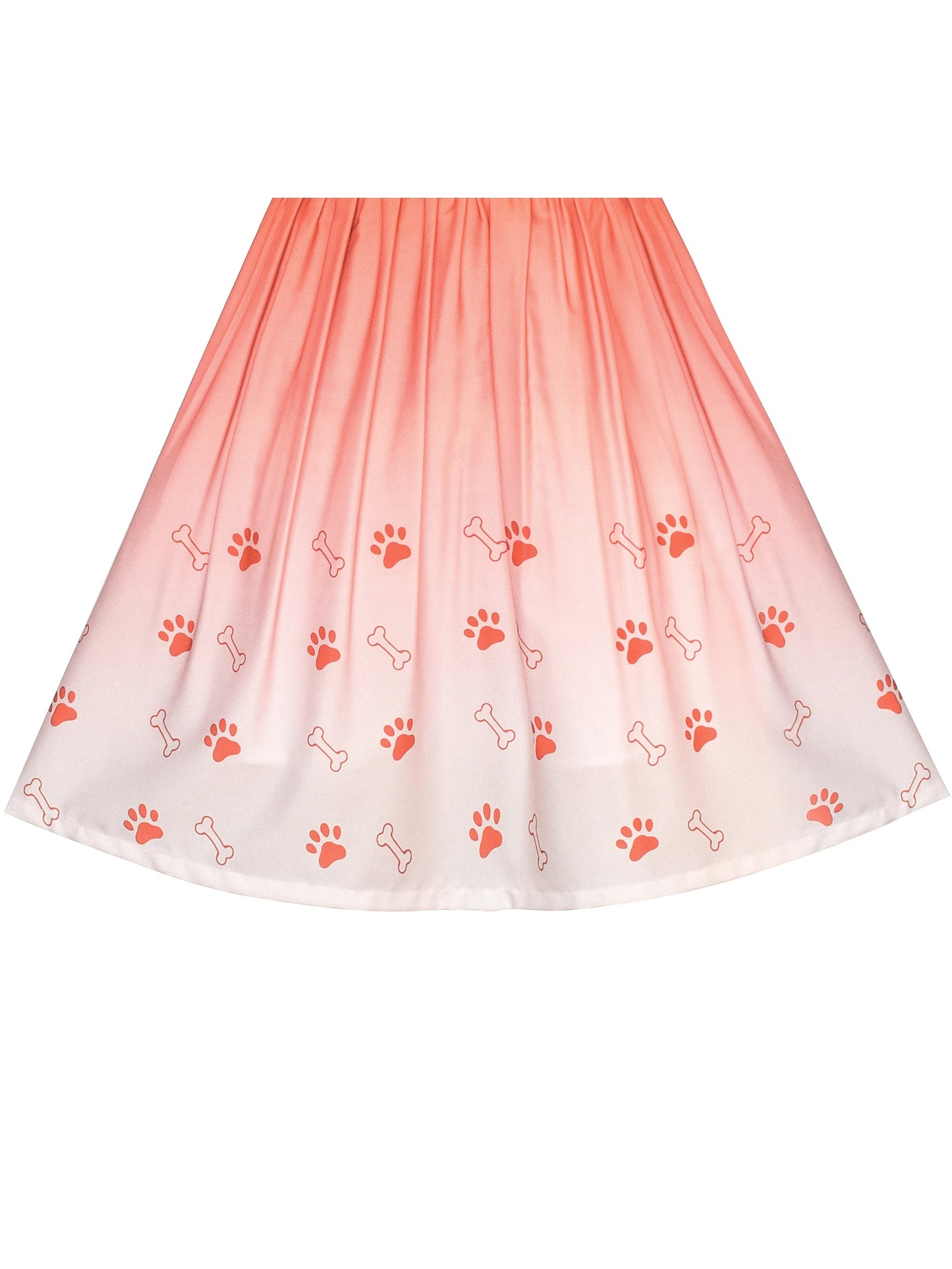 Girls Dress for Costume Halloween Party Orange