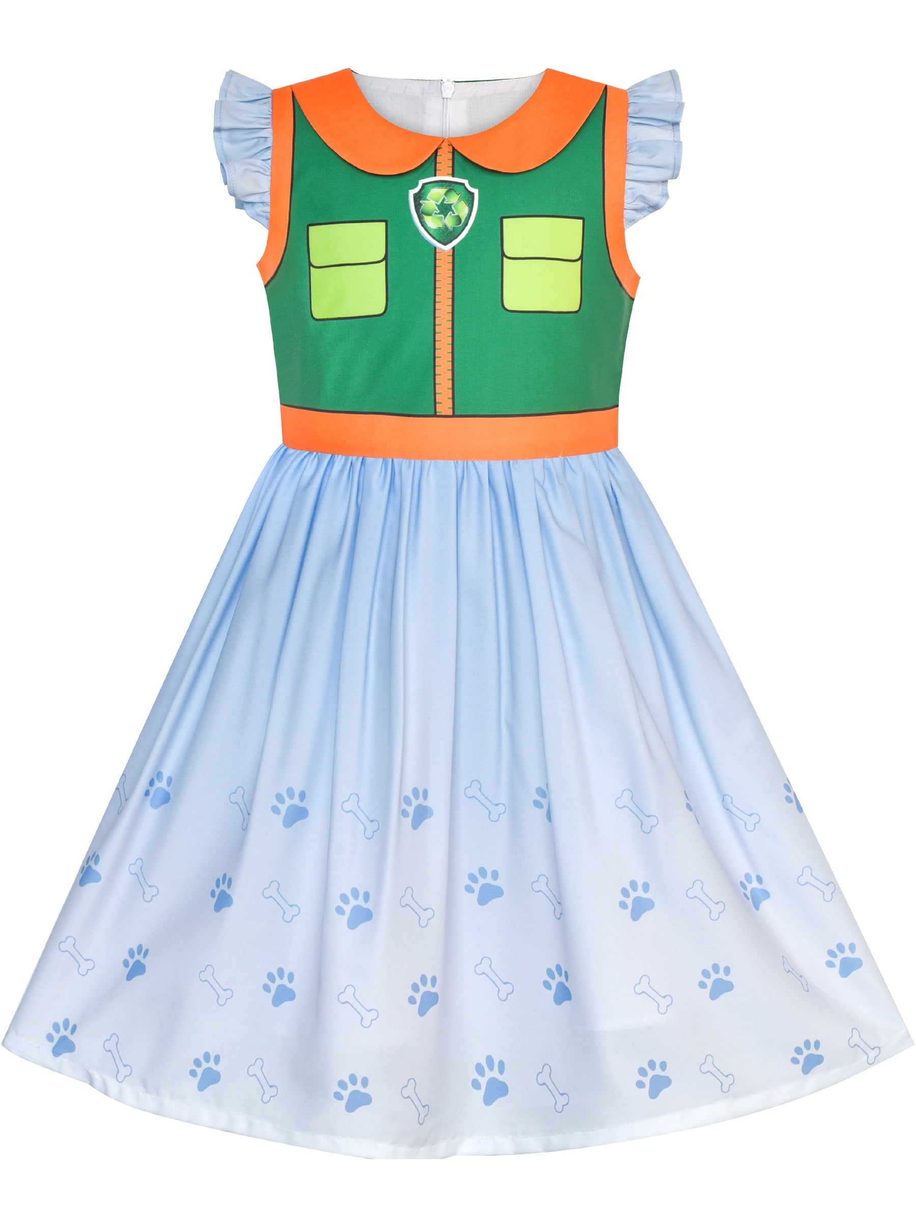 Girls Dress for Costume Halloween Party Green