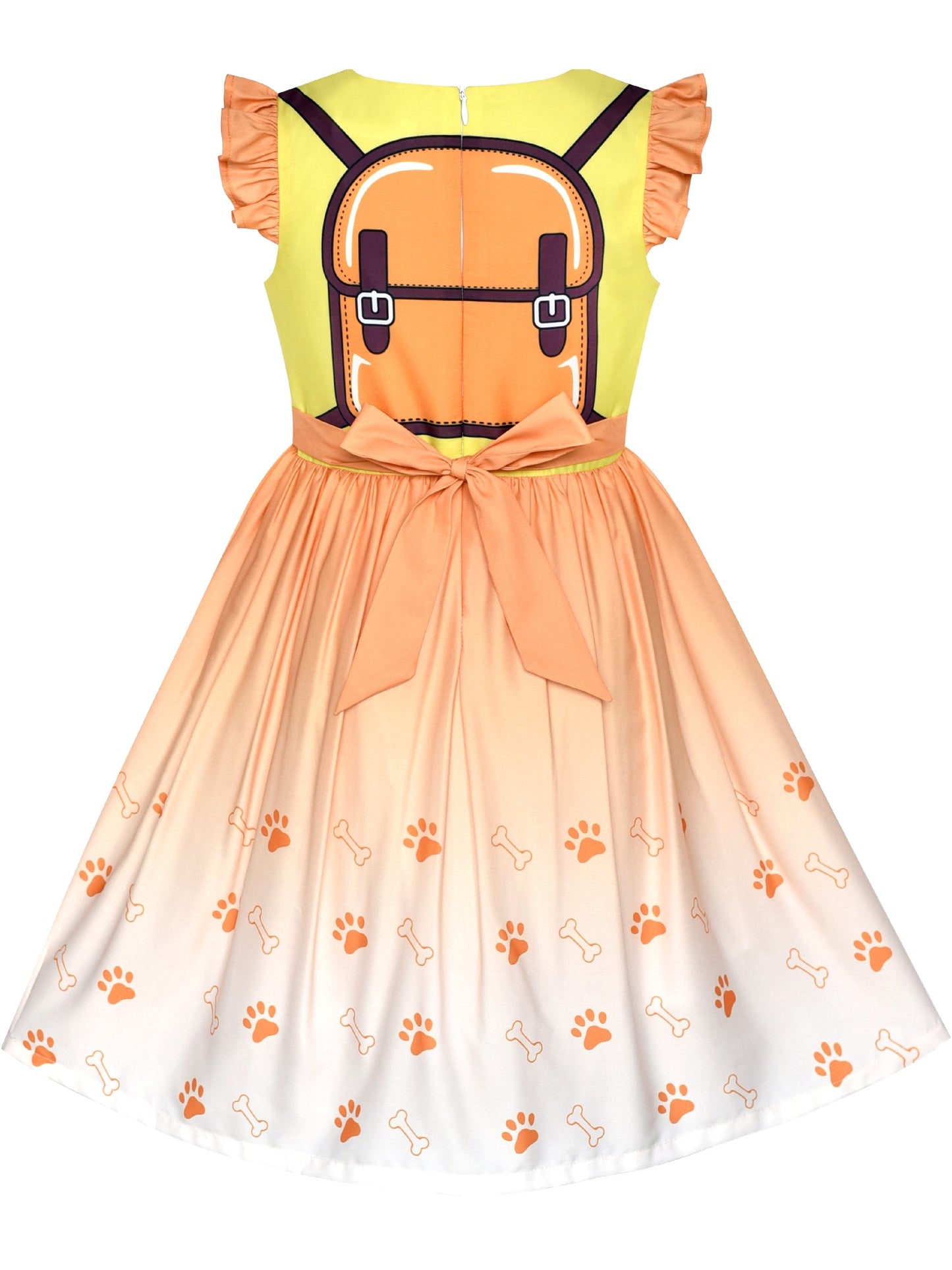 Girls Dress for Costume Halloween Party Yellow