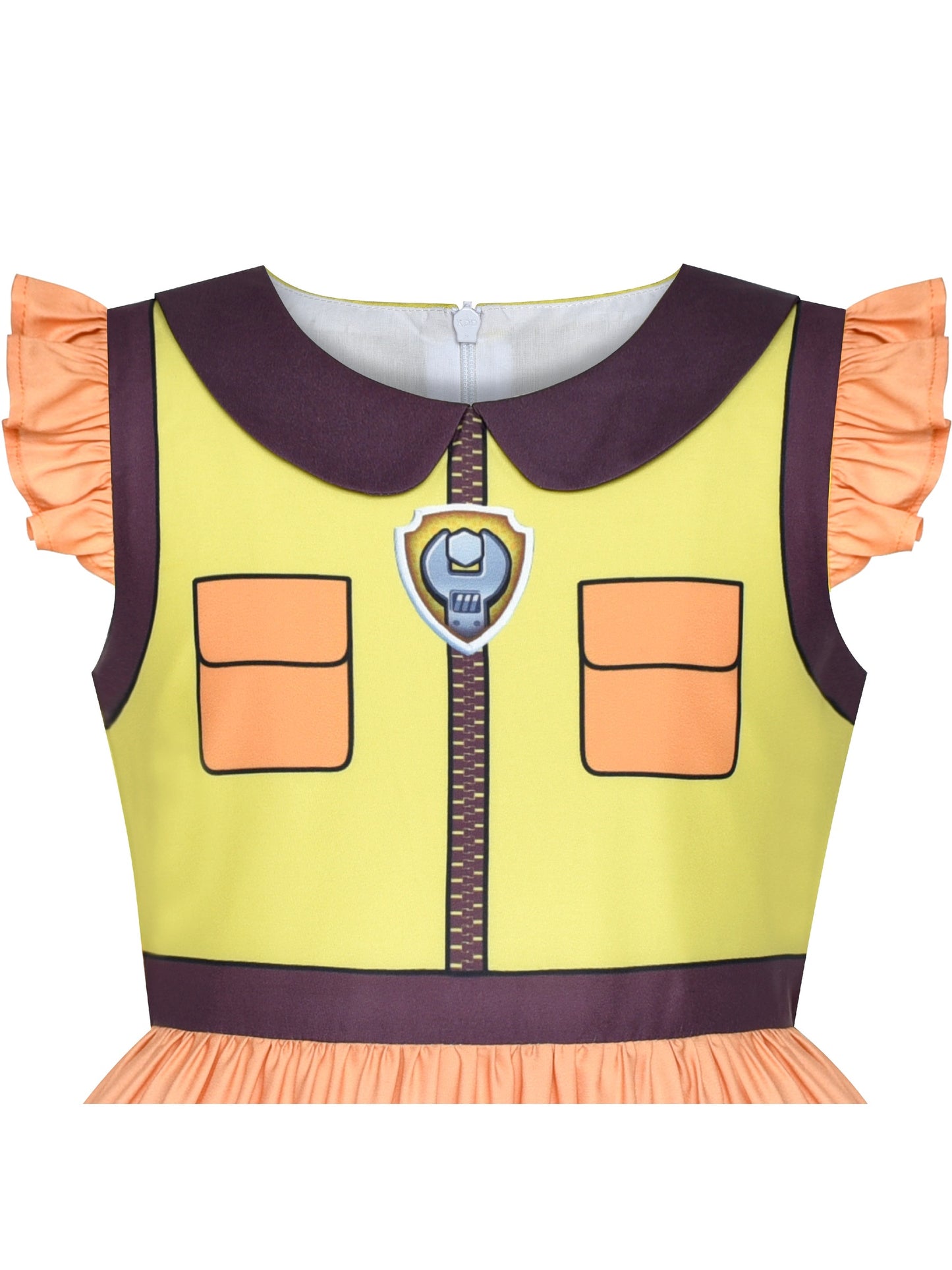 Girls Dress for Costume Halloween Party Yellow