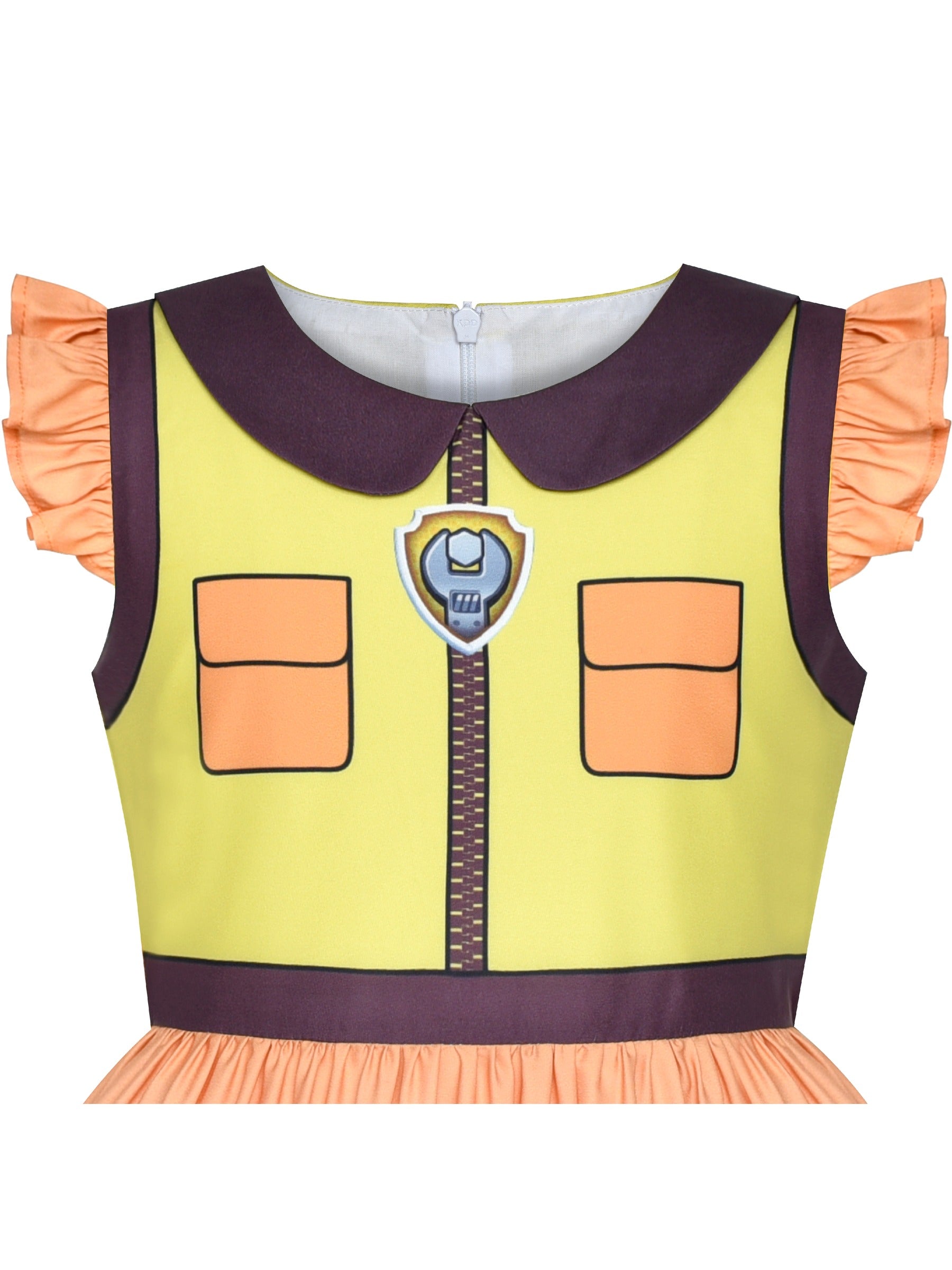 Girls Dress for Costume Halloween Party Yellow
