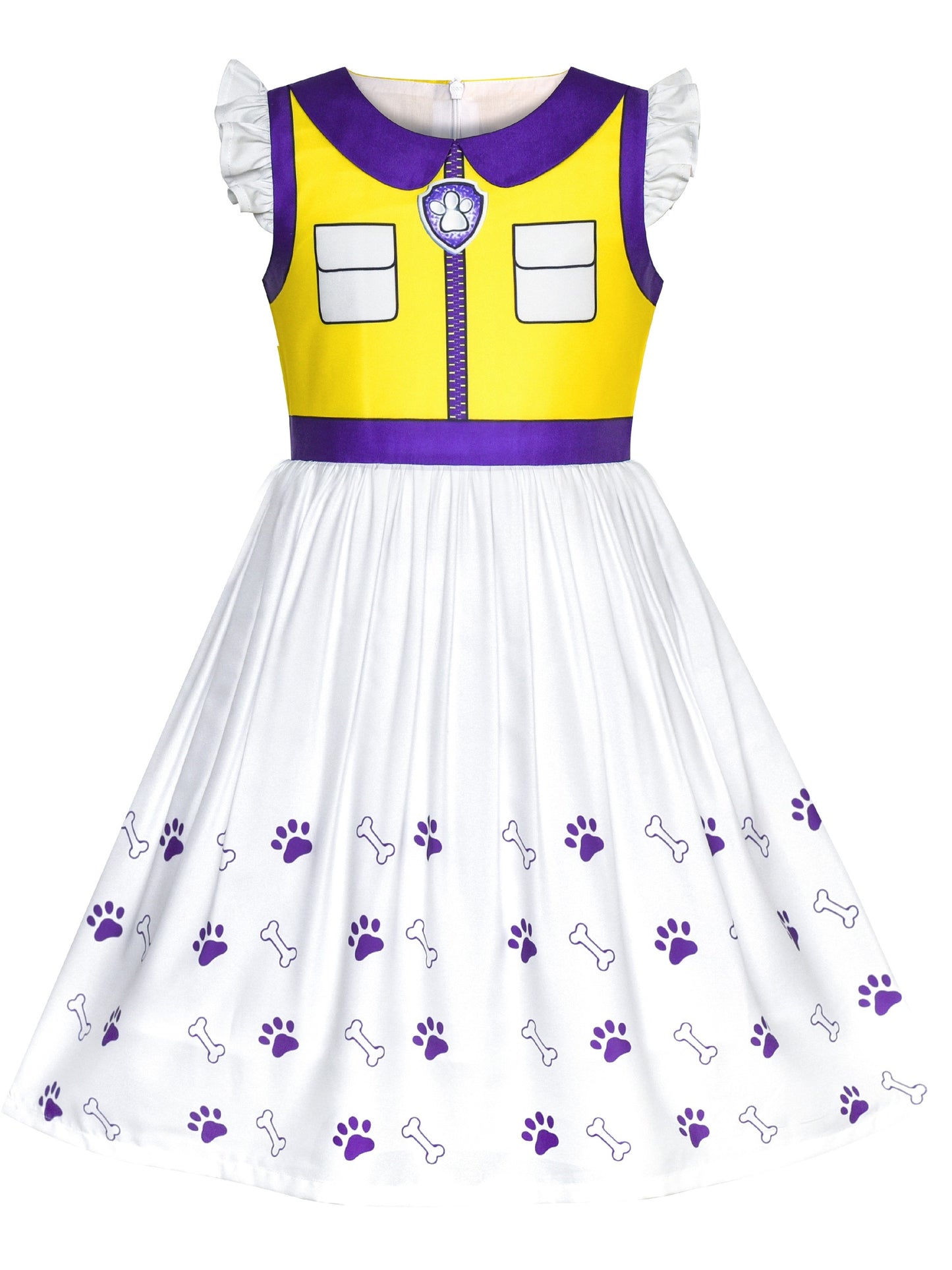 Girls Dress for Costume Halloween Party Yellow