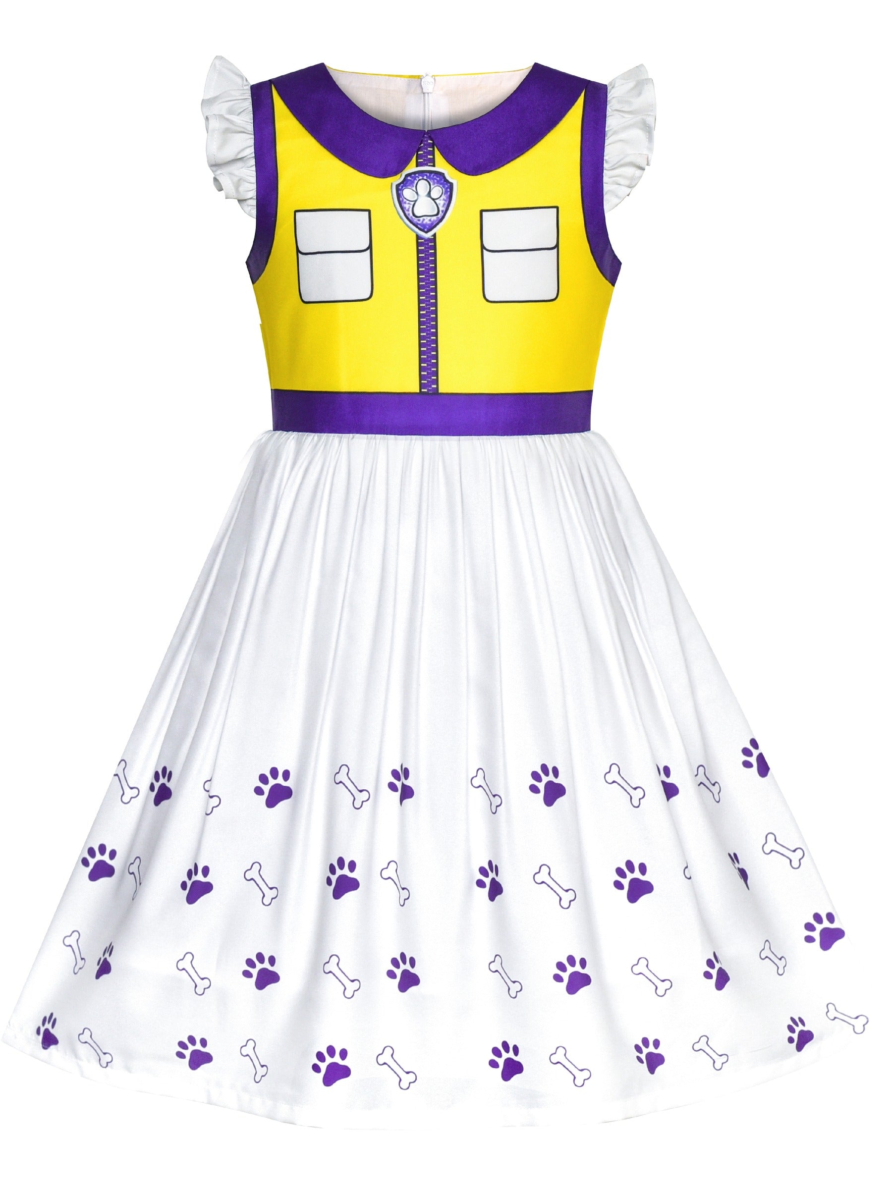 Girls Dress for Costume Halloween Party Yellow