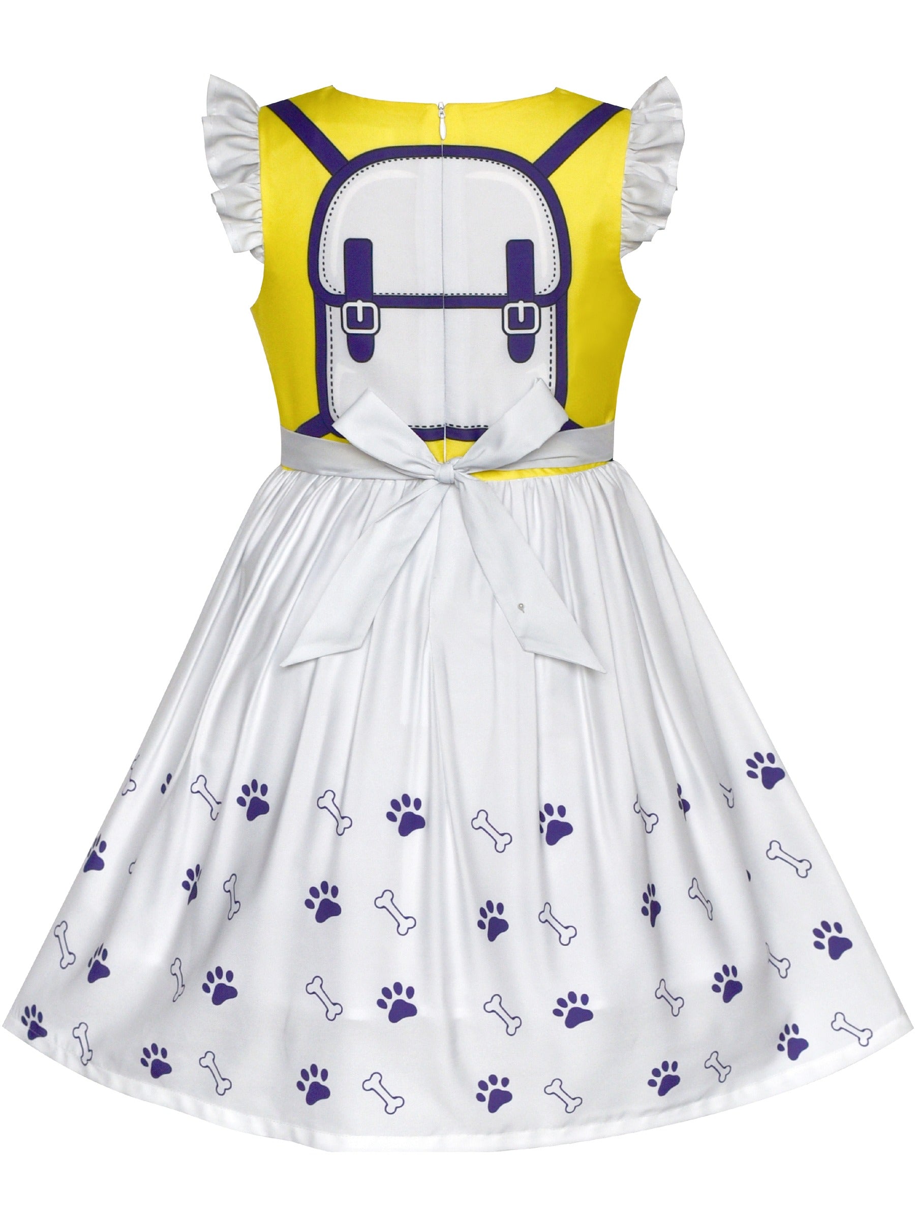 Girls Dress for Costume Halloween Party Yellow