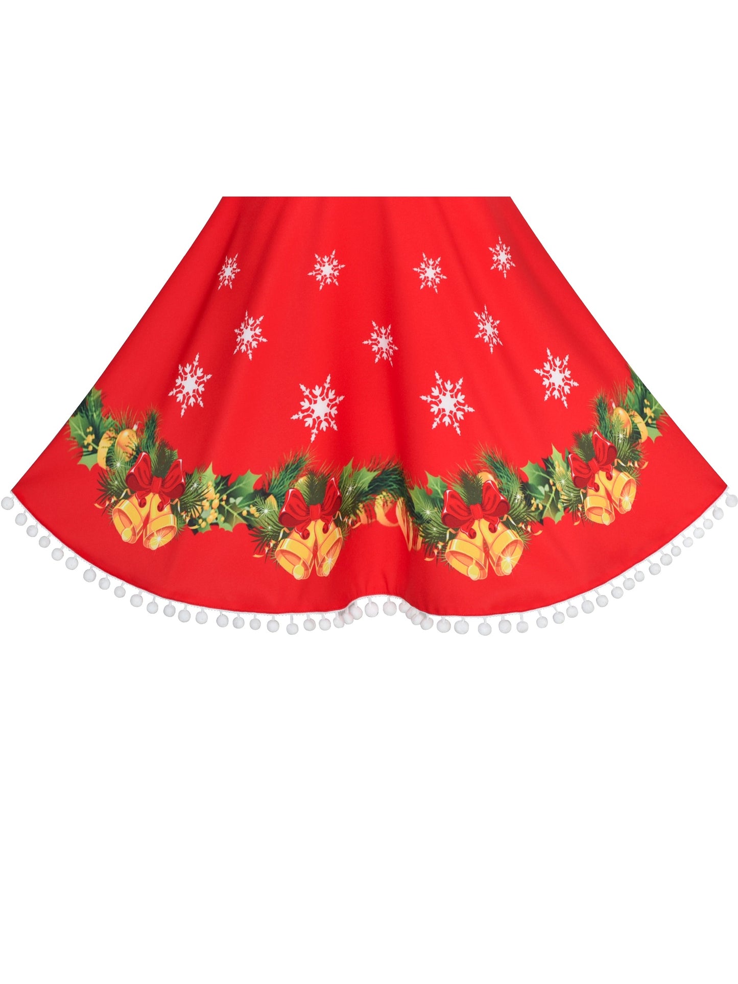 Girls Dress Red Cape Cloak Christmas New Year Holiday Party Red