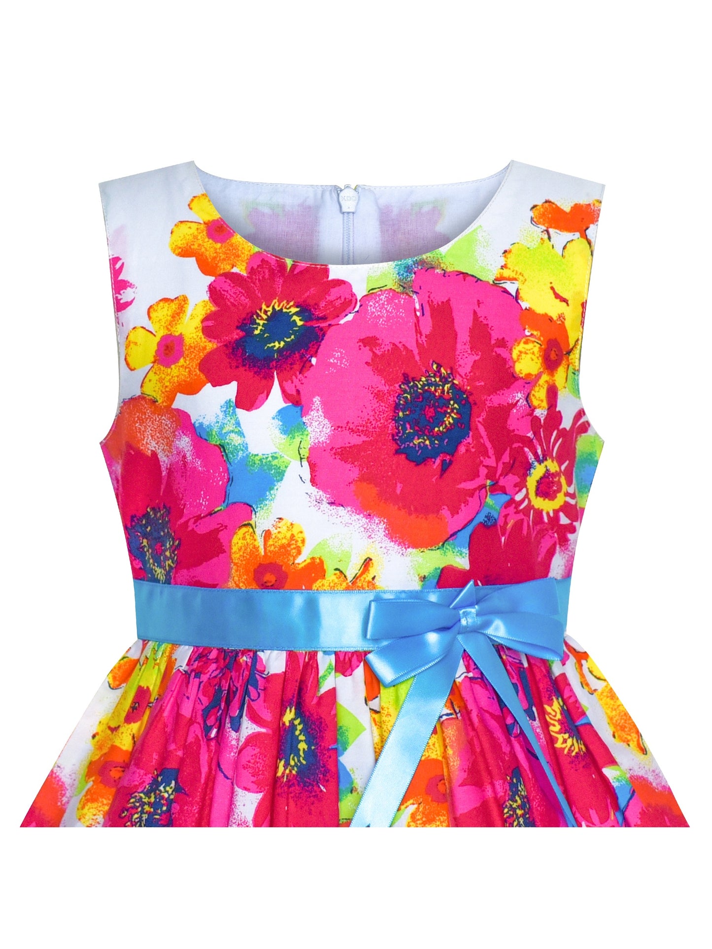 Girls Dress Red Butterfly Party Wedding Christmas Kids Clothes Pink
