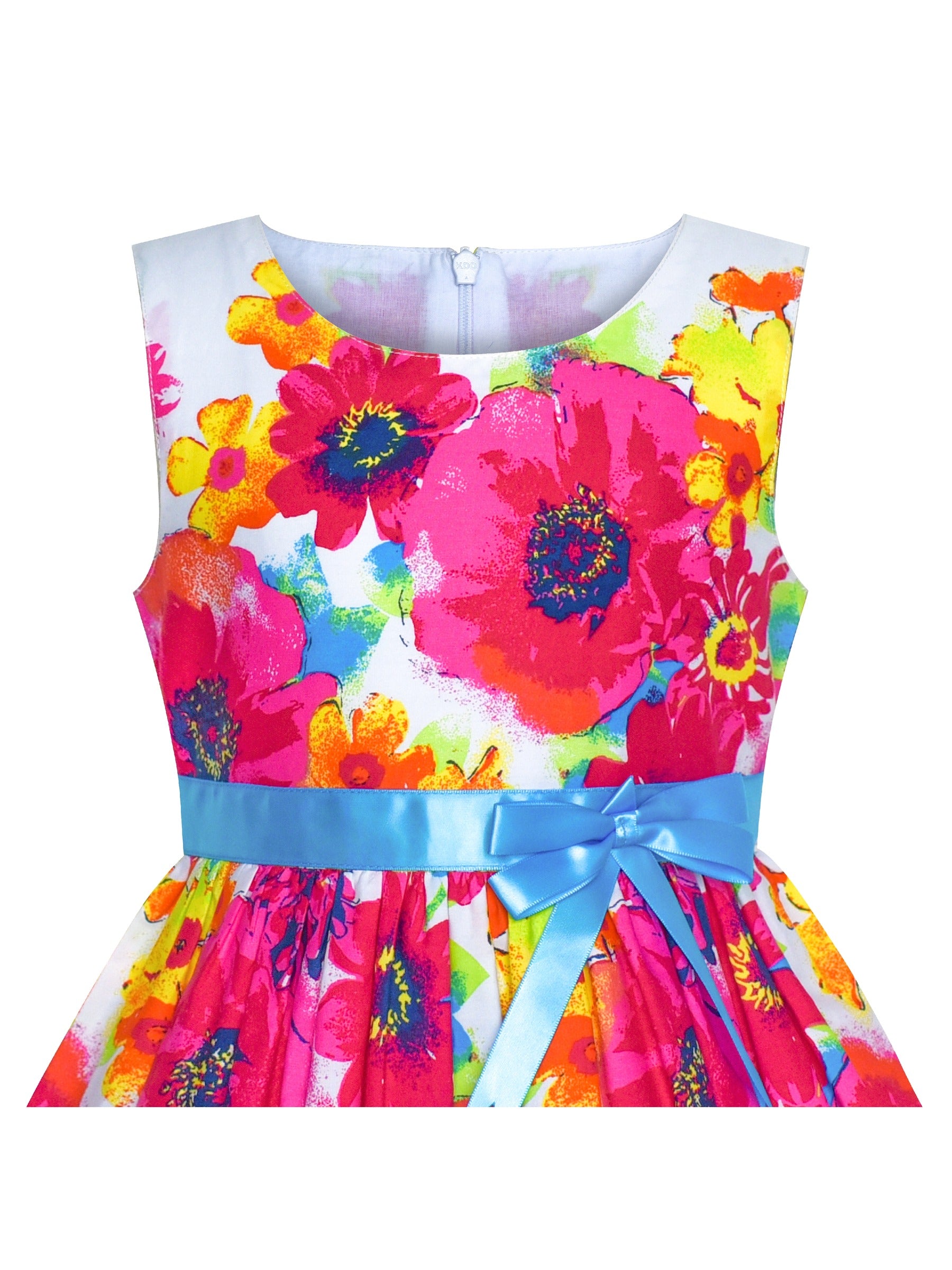 Girls Dress Red Butterfly Party Wedding Christmas Kids Clothes Pink