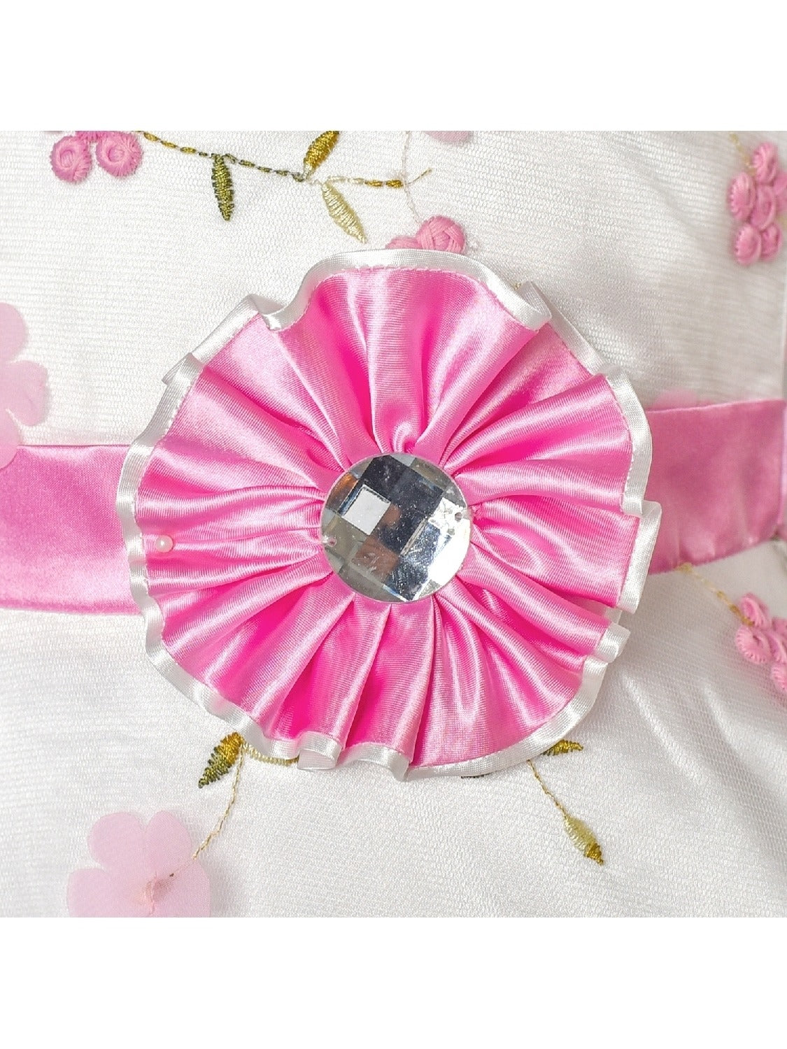 Girls Dress Blue Rose Wedding Pageant Kids Boutique Pink