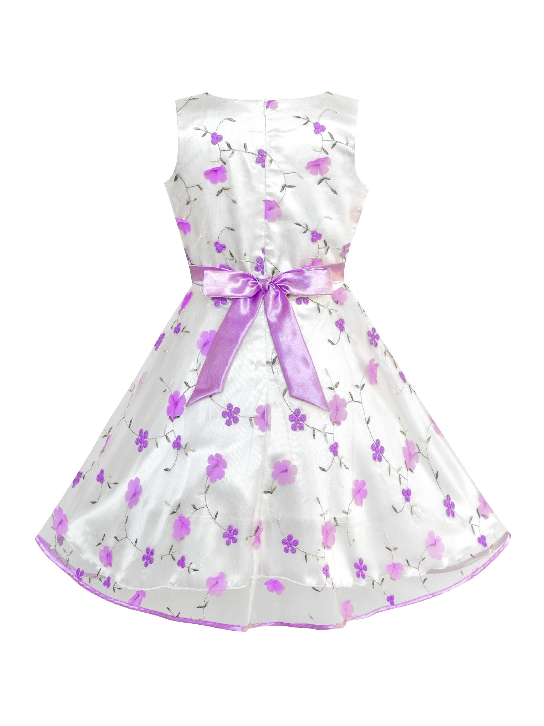 Girls Dress Blue Rose Wedding Pageant Kids Boutique Purple