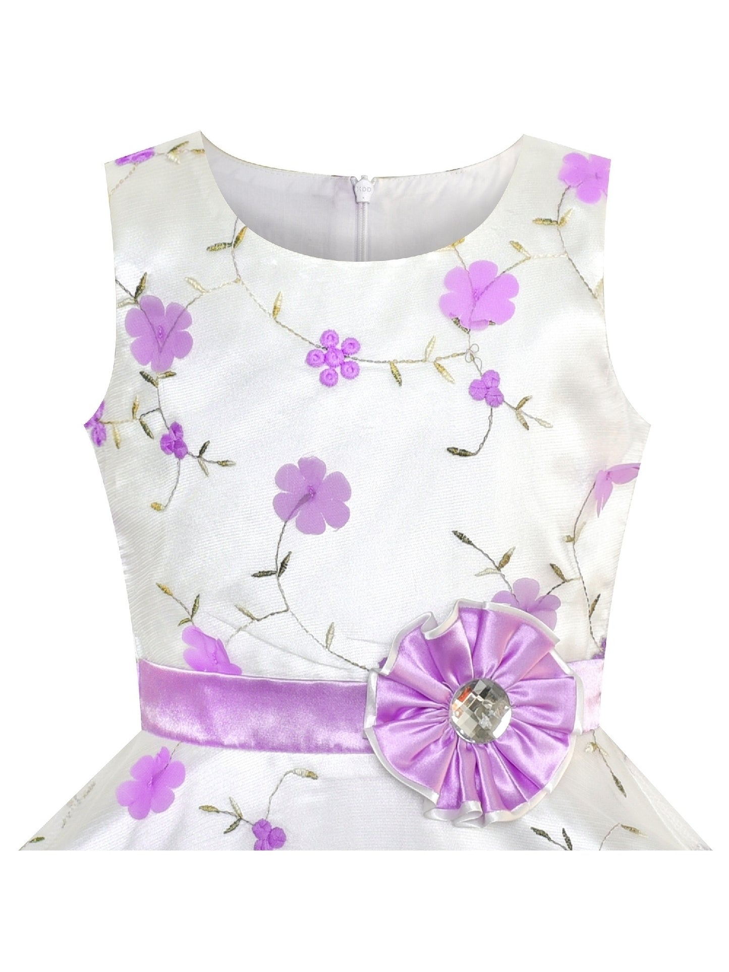 Girls Dress Blue Rose Wedding Pageant Kids Boutique Purple