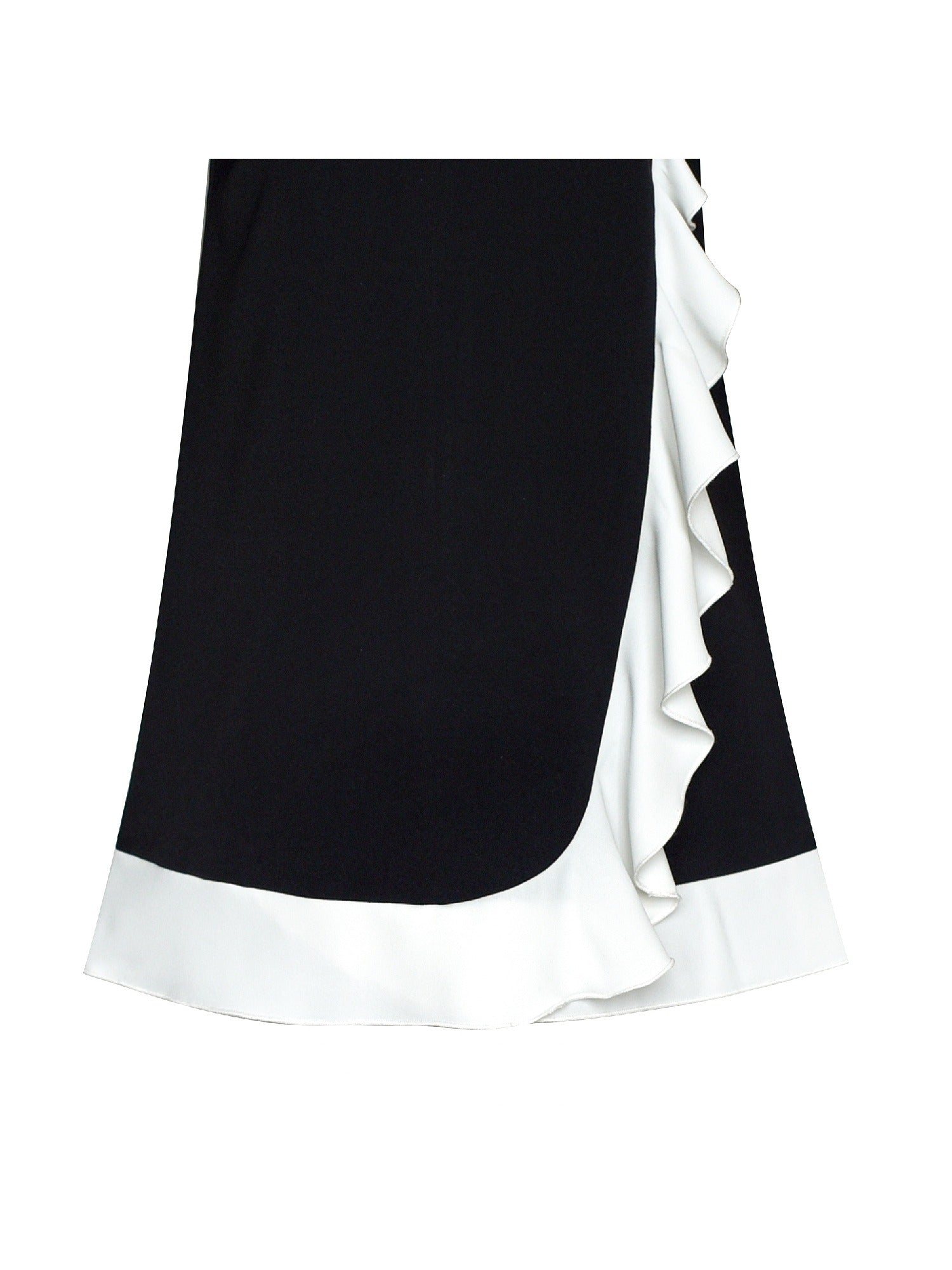 Girls Dress White Collar Velvet Ruffle Sleeve School Uniform Long Sleeve Black