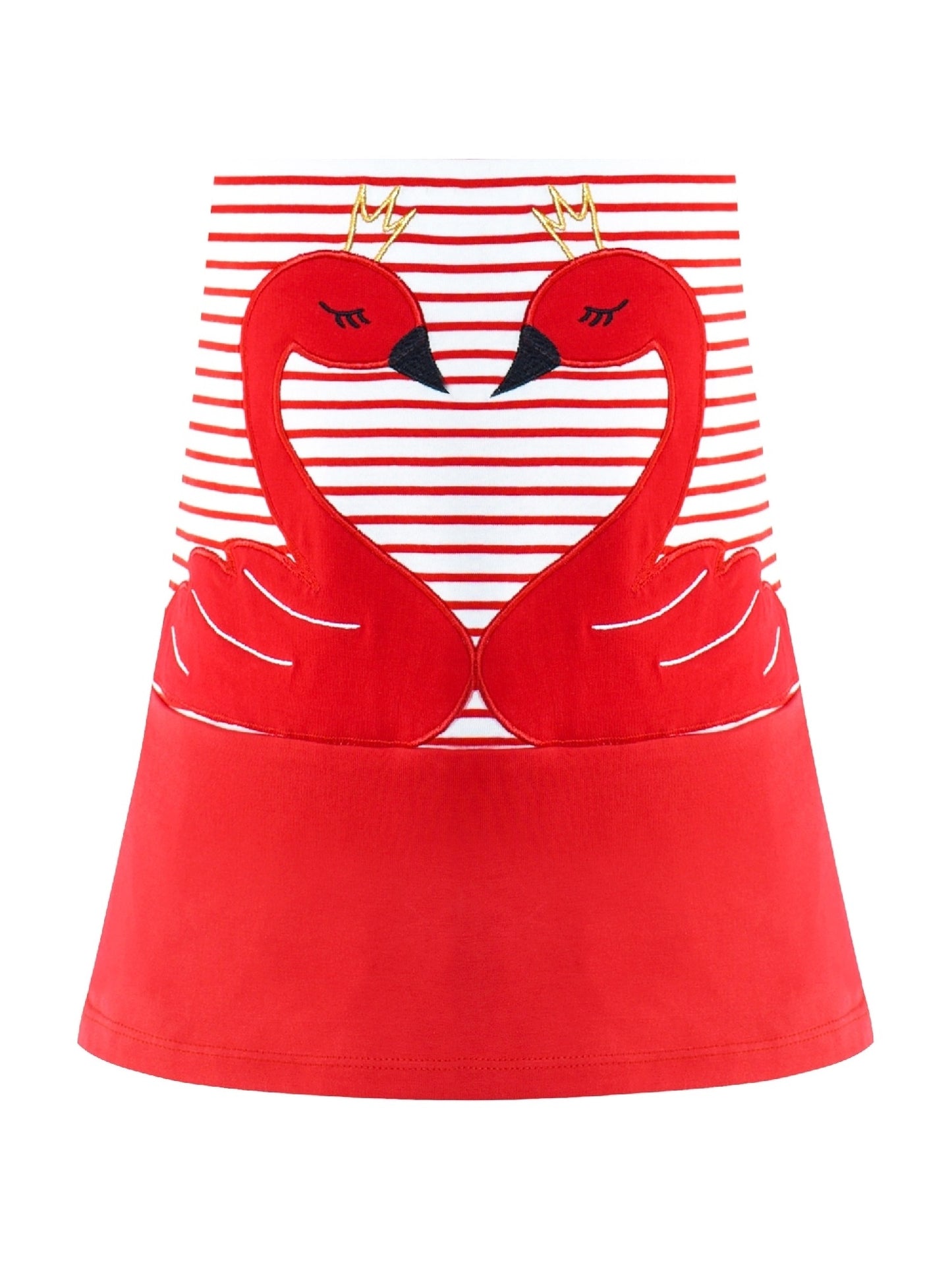 Girls Dress Cotton Green Crocodile Dinosaur Pocket Short Sleeve Red