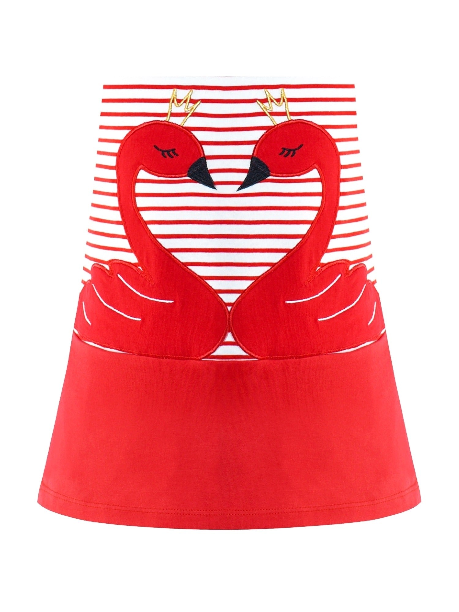 Girls Dress Cotton Green Crocodile Dinosaur Pocket Short Sleeve Red