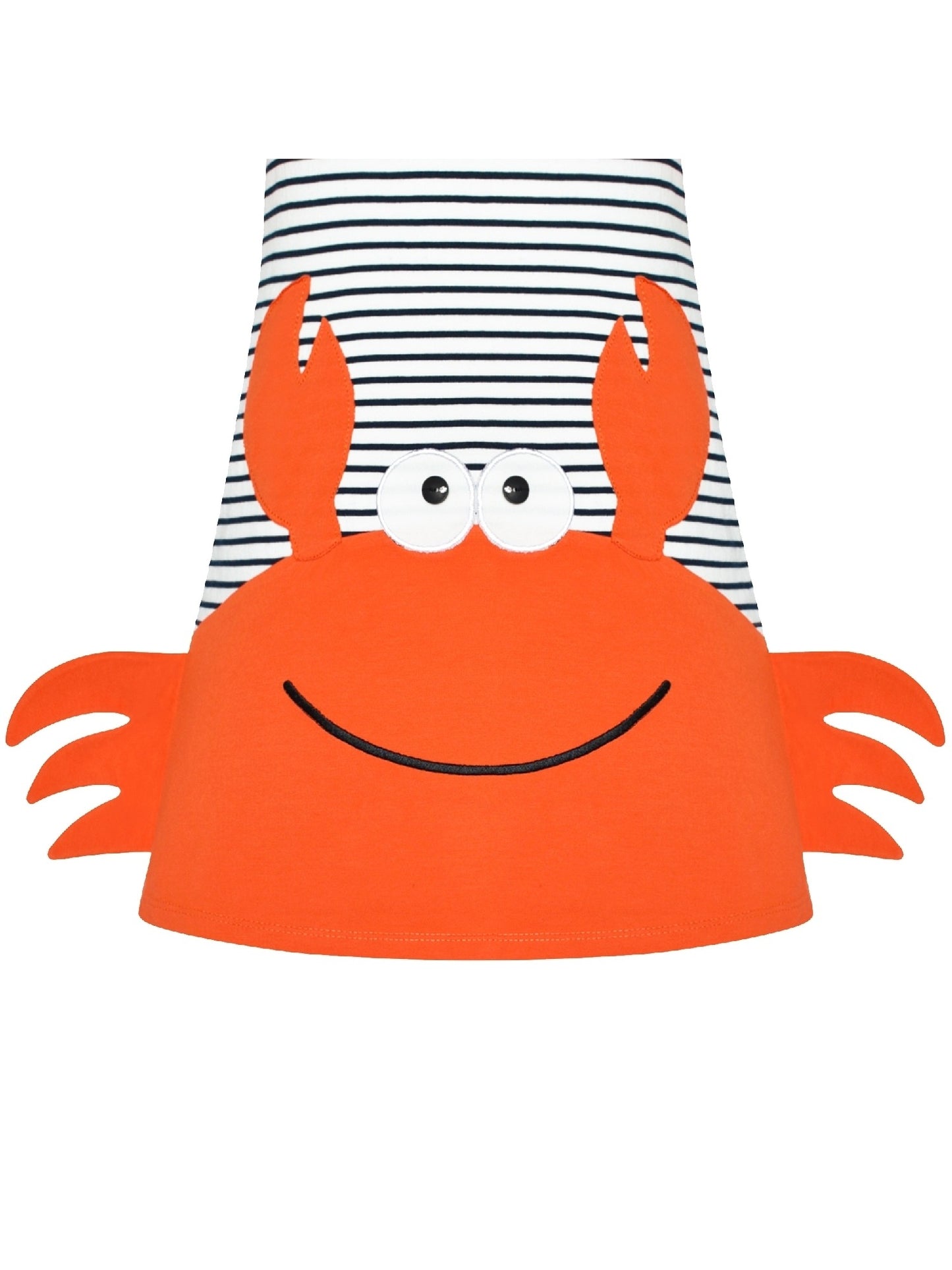 Girls Dress Cotton Green Crocodile Dinosaur Pocket Short Sleeve Orange