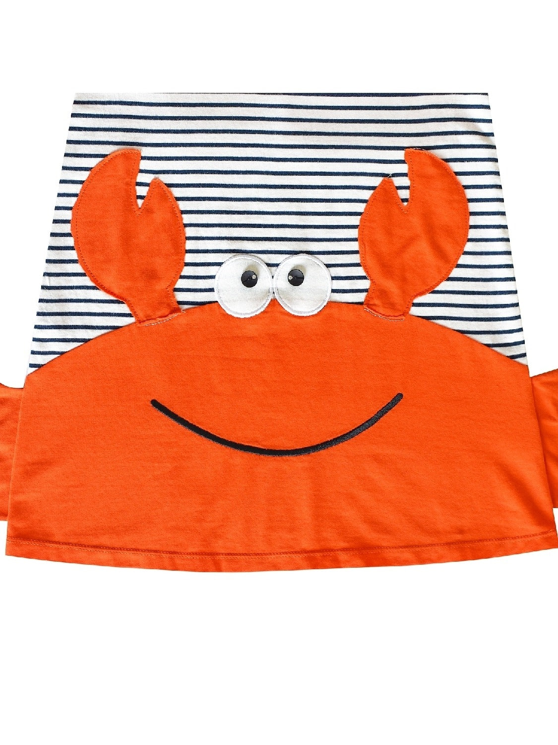 Girls Dress Cotton Green Crocodile Dinosaur Pocket Short Sleeve Orange
