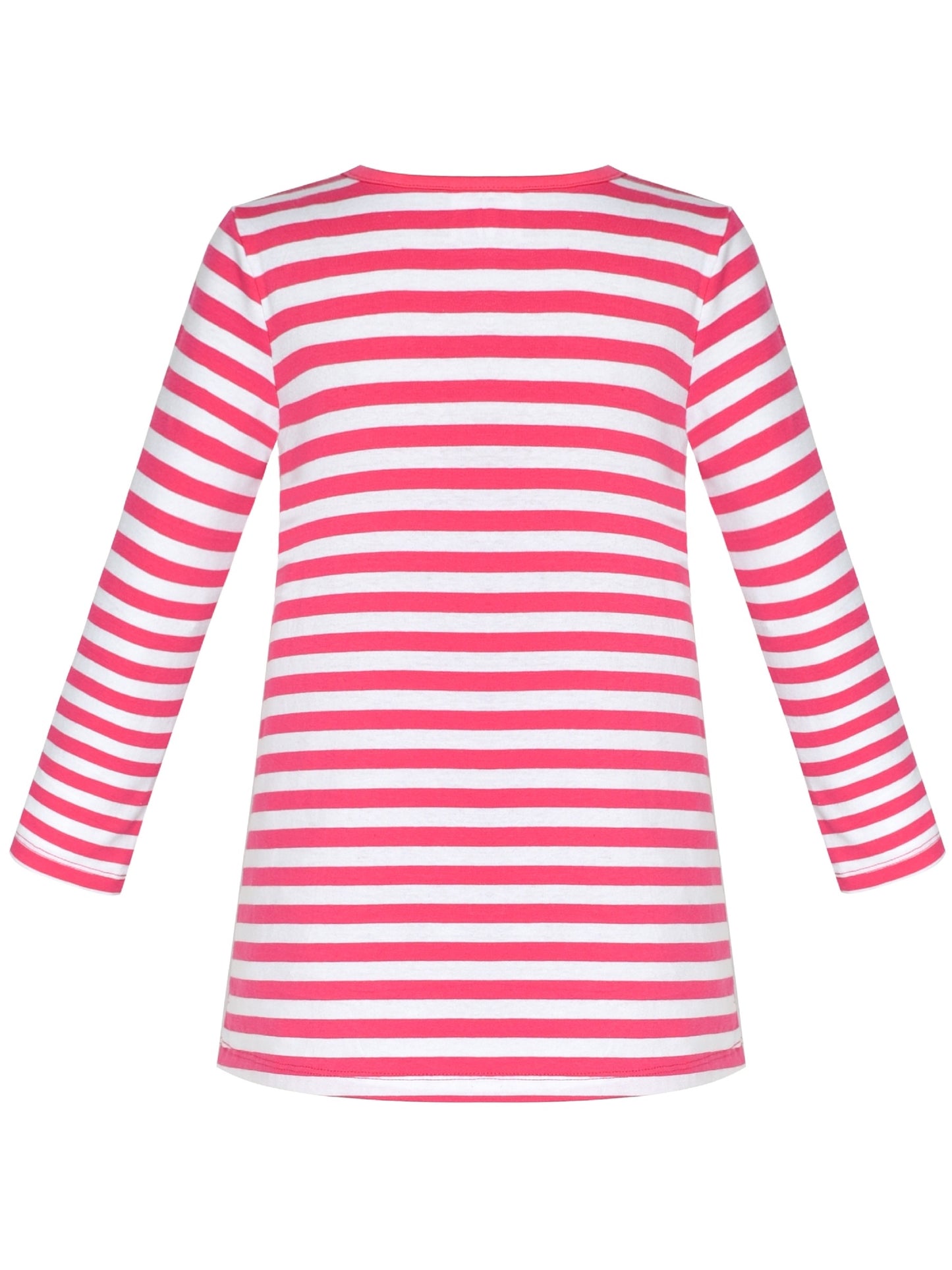 Girls Casual Dress Cotton Long Sleeve Kite Cloud Embroidered Pink