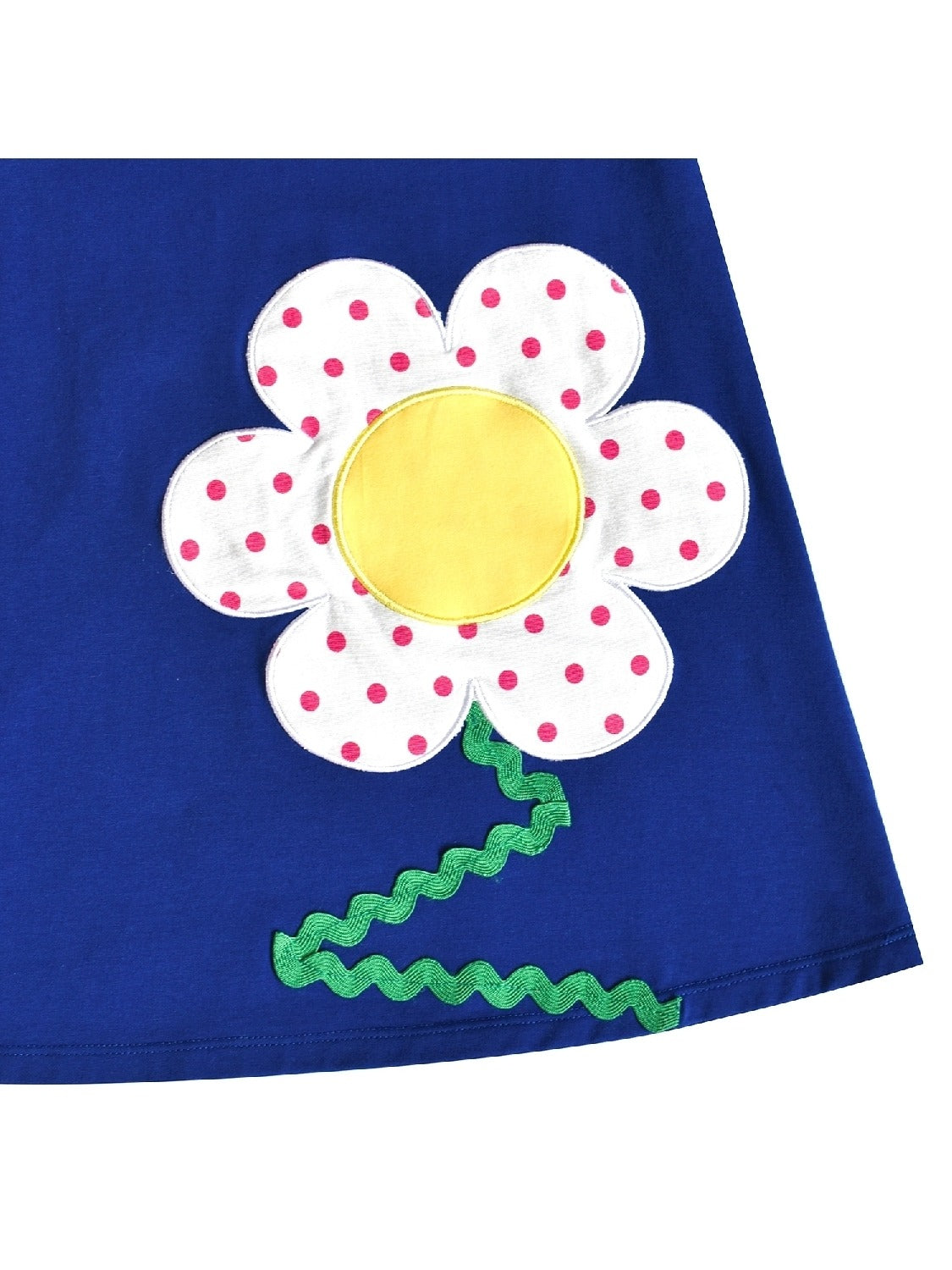 Girls Dress Cotton Green Crocodile Dinosaur Pocket Short Sleeve Blue