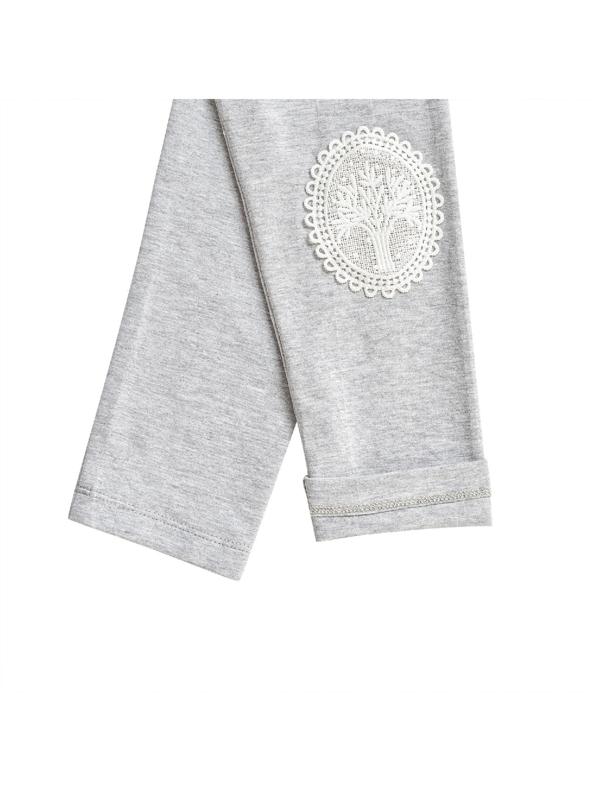Girls Pants 3-Pack Cotton Leggings Stretchy Toddler Kids Gray