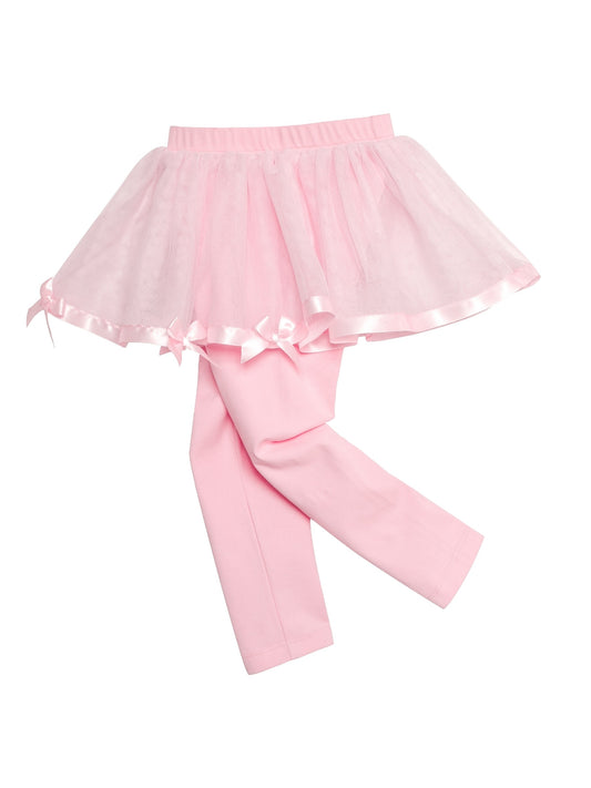 Girls Pants Cotton Leggings Skirt Kids Toddler Pink