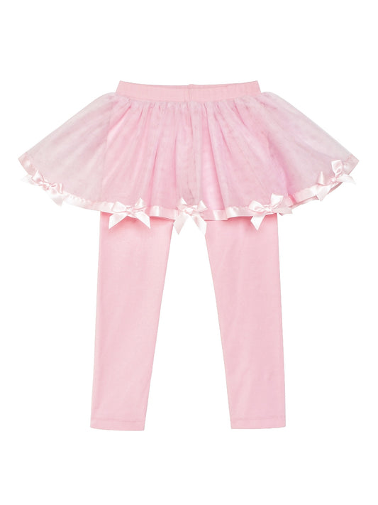 Girls Pants Cotton Leggings Skirt Kids Toddler Pink