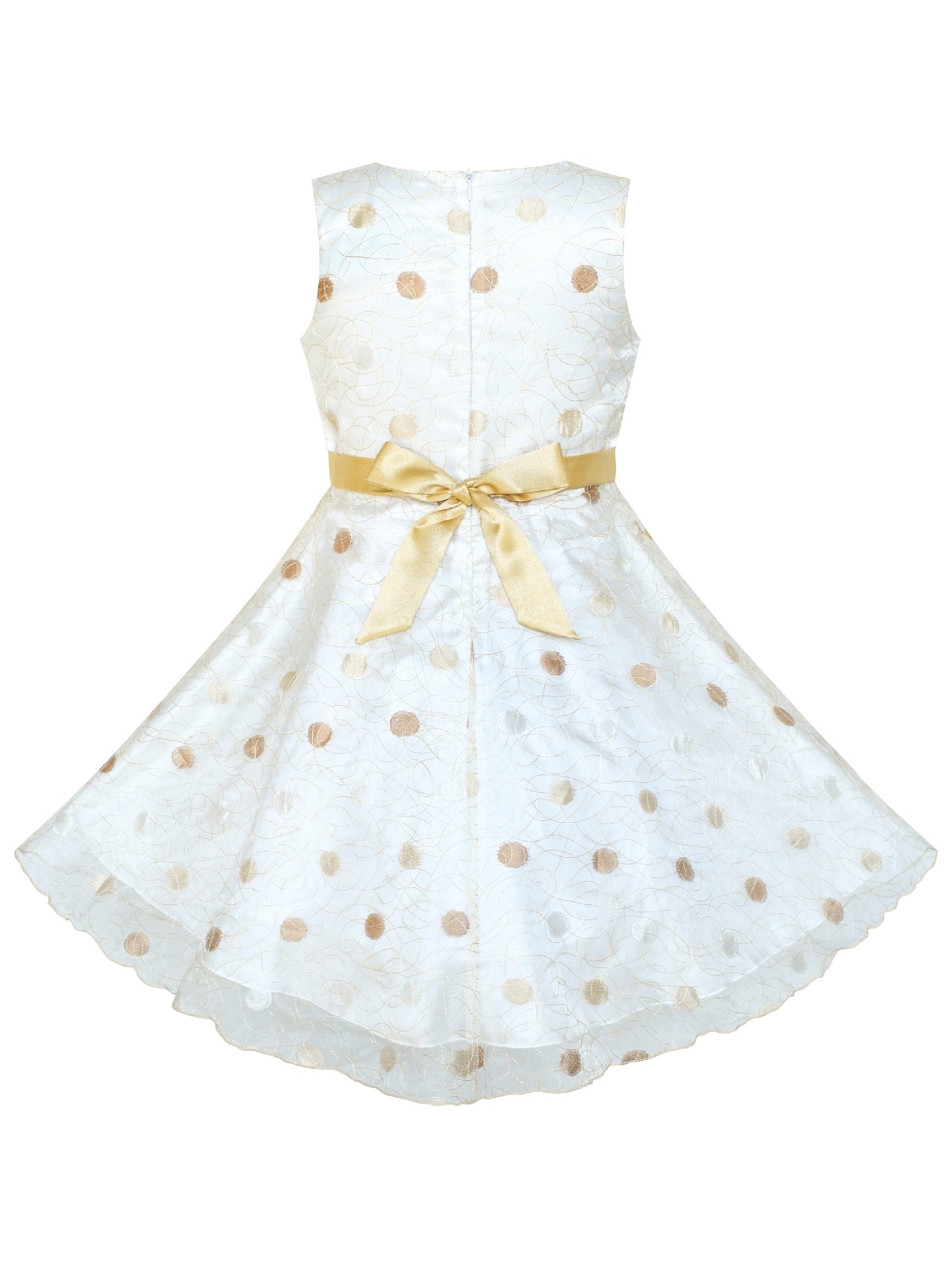 Girls Dress Wedding Gown Tulle Flower Ball With Lace Blue Yellow