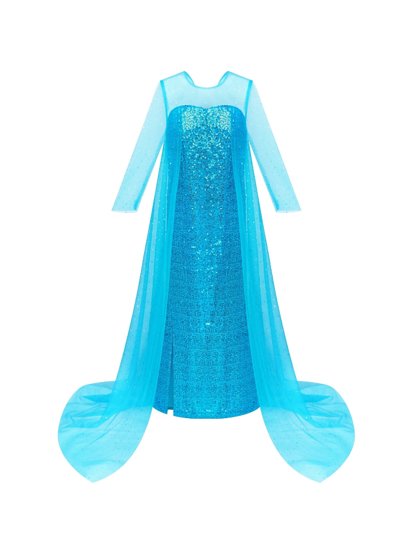 Girls Dress Princess Dress Elsa Costumes Birthday Party Blue