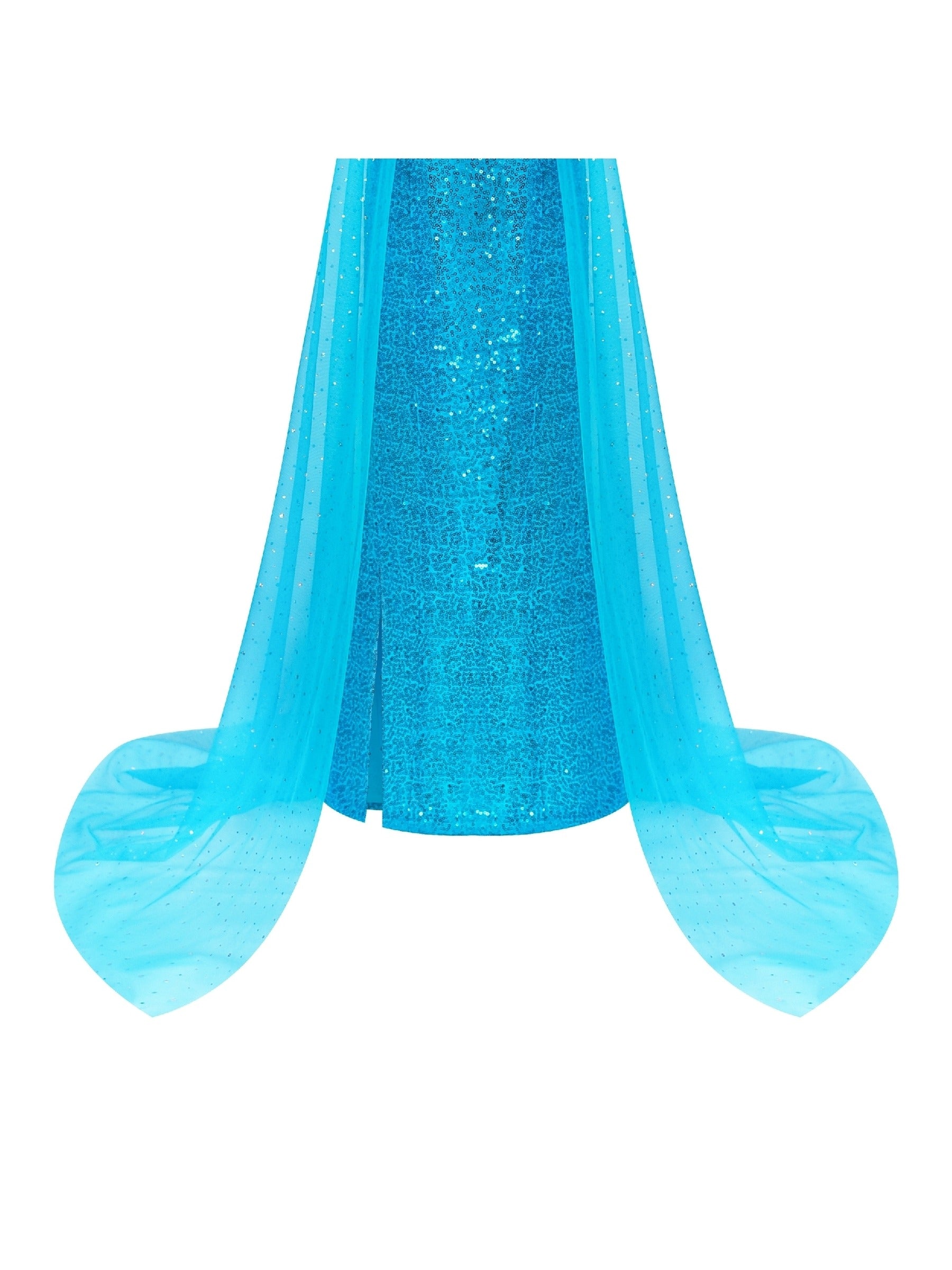 Girls Dress Princess Dress Elsa Costumes Birthday Party Blue