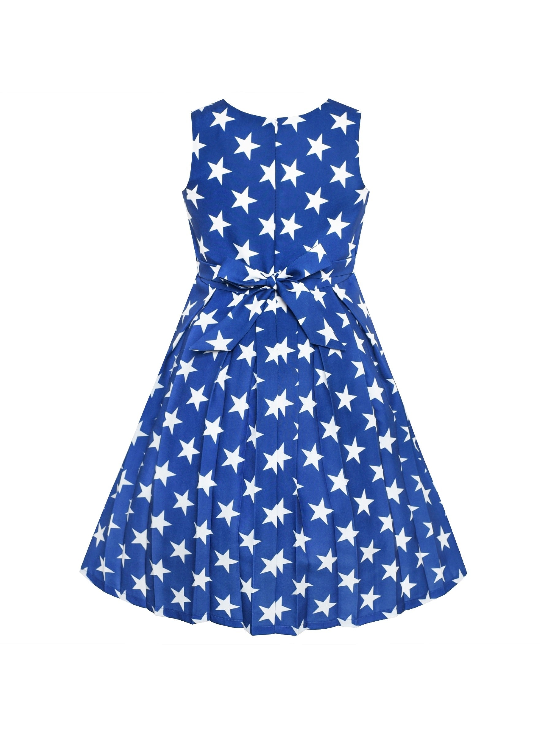Girls Dress Color Block Contrast Bow Tie Everyday Party Multi-Color