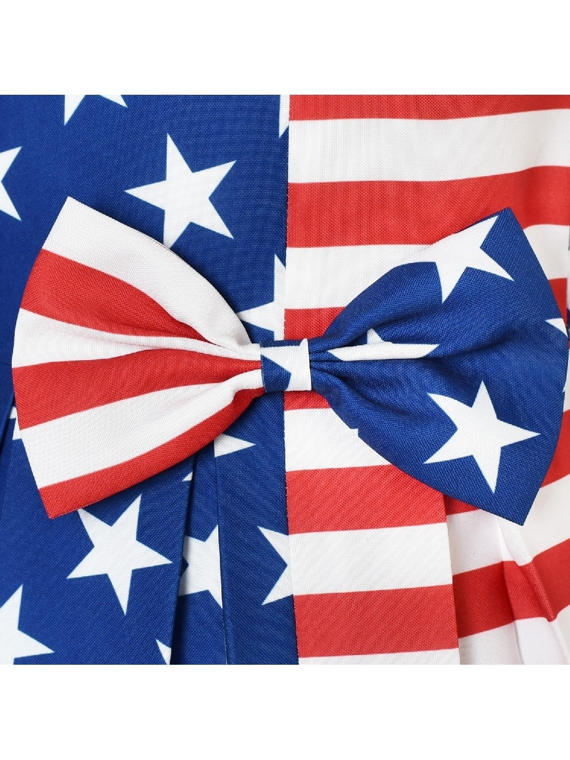 Girls Dress Color Block Contrast Bow Tie Everyday Party Multi-Color