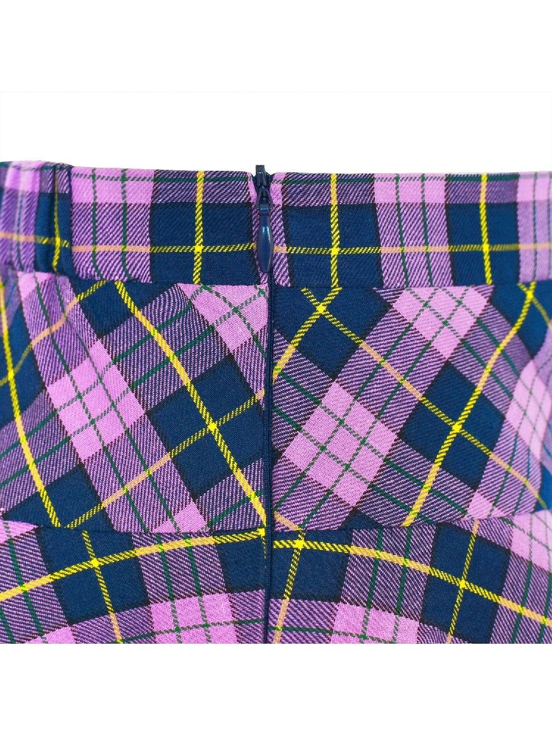 Girls Skirt Back School Uniform Red Tartan Skirt Purple
