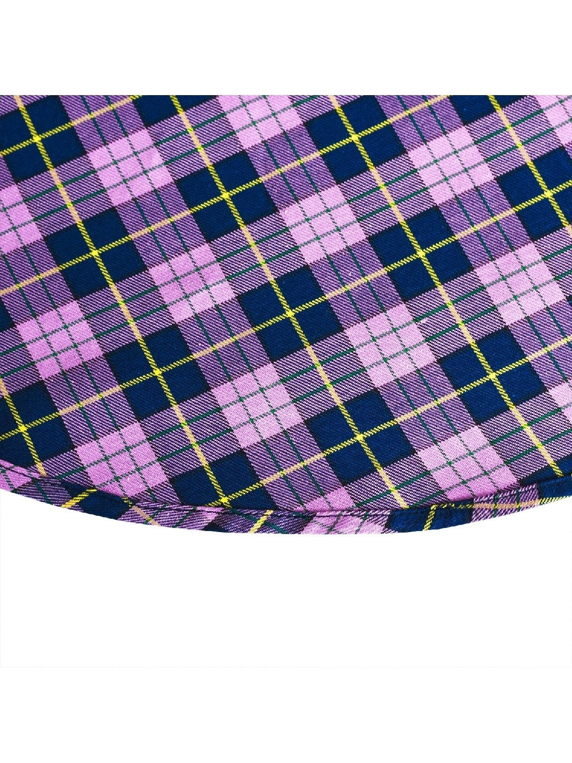 Girls Skirt Back School Uniform Red Tartan Skirt Purple