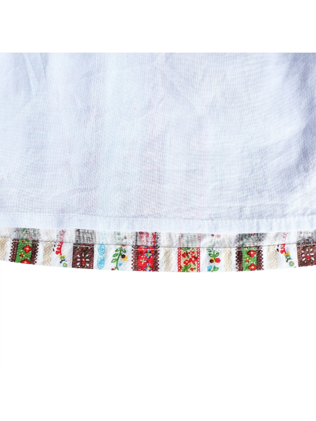 Girls Dress White Collar Back School Cotton Casual - Multi-Color