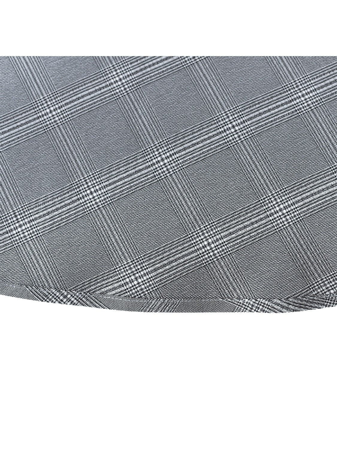 Girls Dress V Neck Pleated Hem Back School Uniform Gray Gray