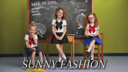 Girls Dress Sailor Moon  School Uniform Dress Navy Suit Size 6-14 Years video