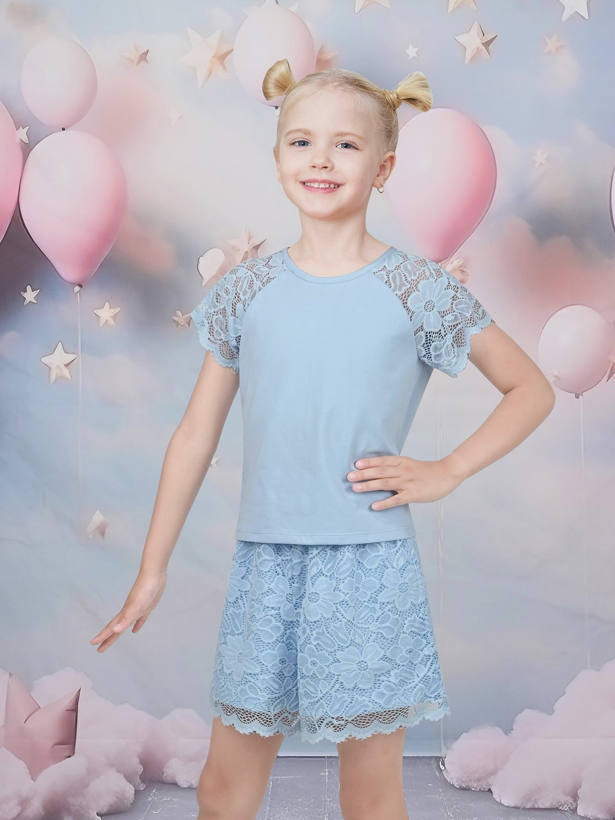 Girls Tee Sport Clothing Outfit Set Glitter Heart s Short Sleeve video