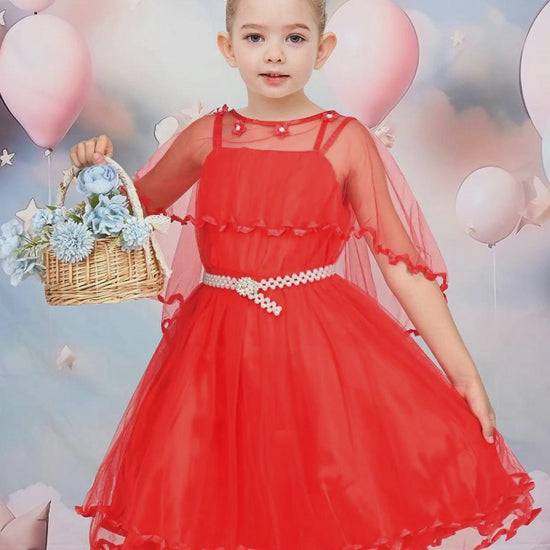Flower Girls Dress Tulle Spaghetti Strap Pearl Ruffle Hem Wedding Bridesmaid Green video