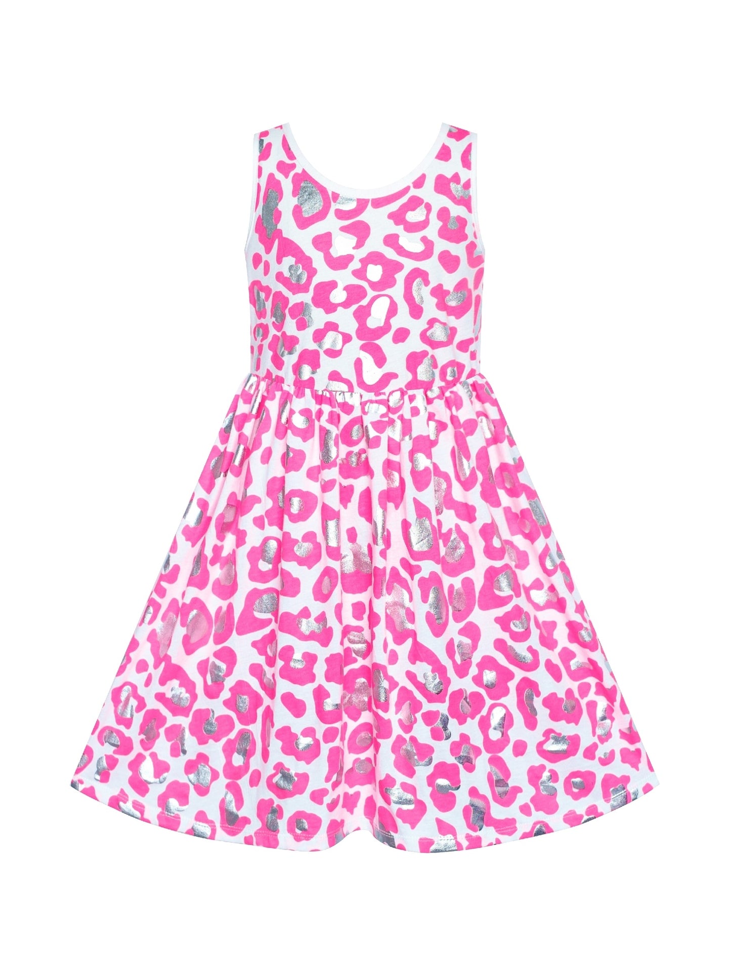 Girls Casual Dress Watermelon Tank Summer Sundress Pink