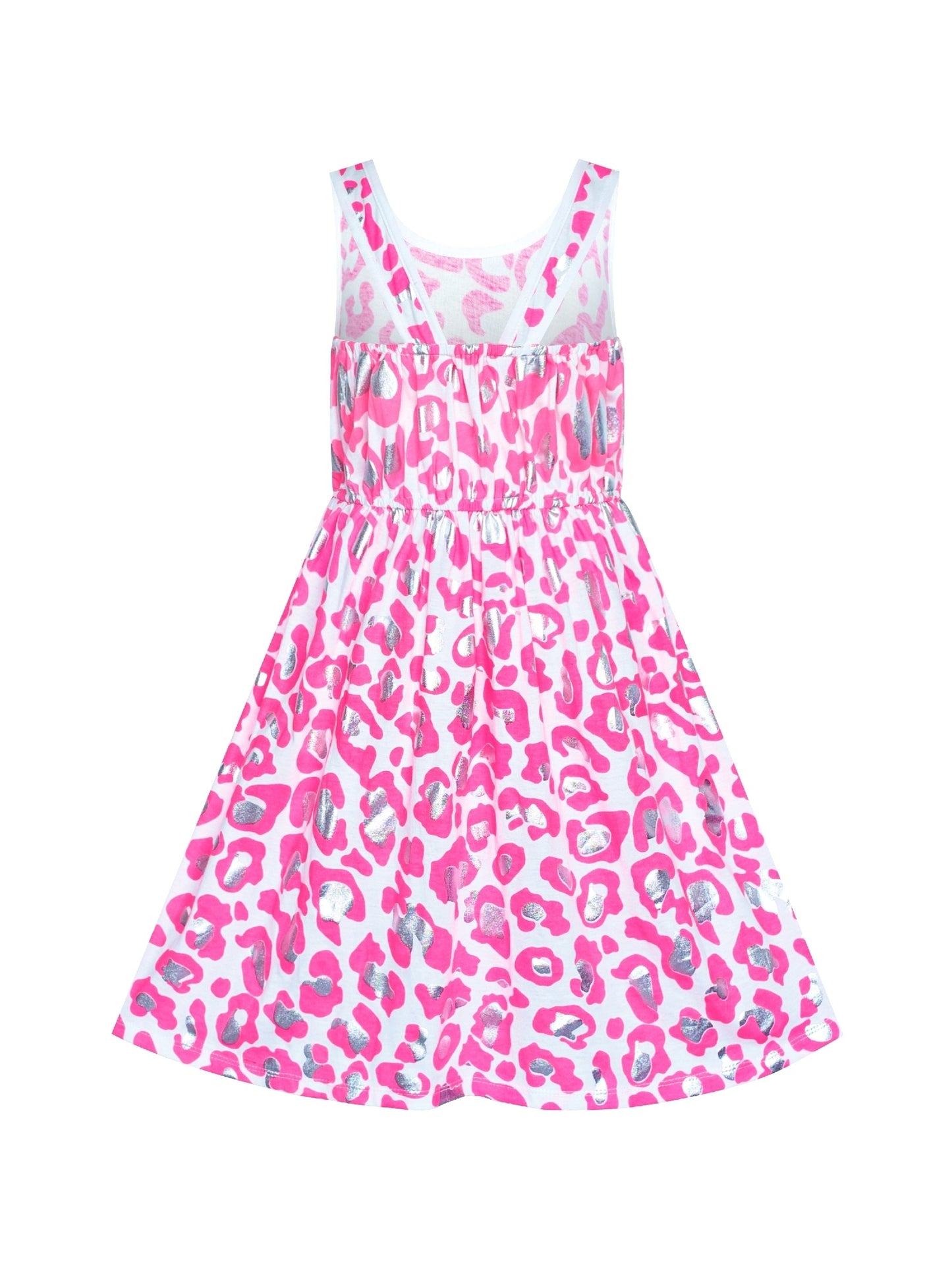 Girls Casual Dress Watermelon Tank Summer Sundress Pink