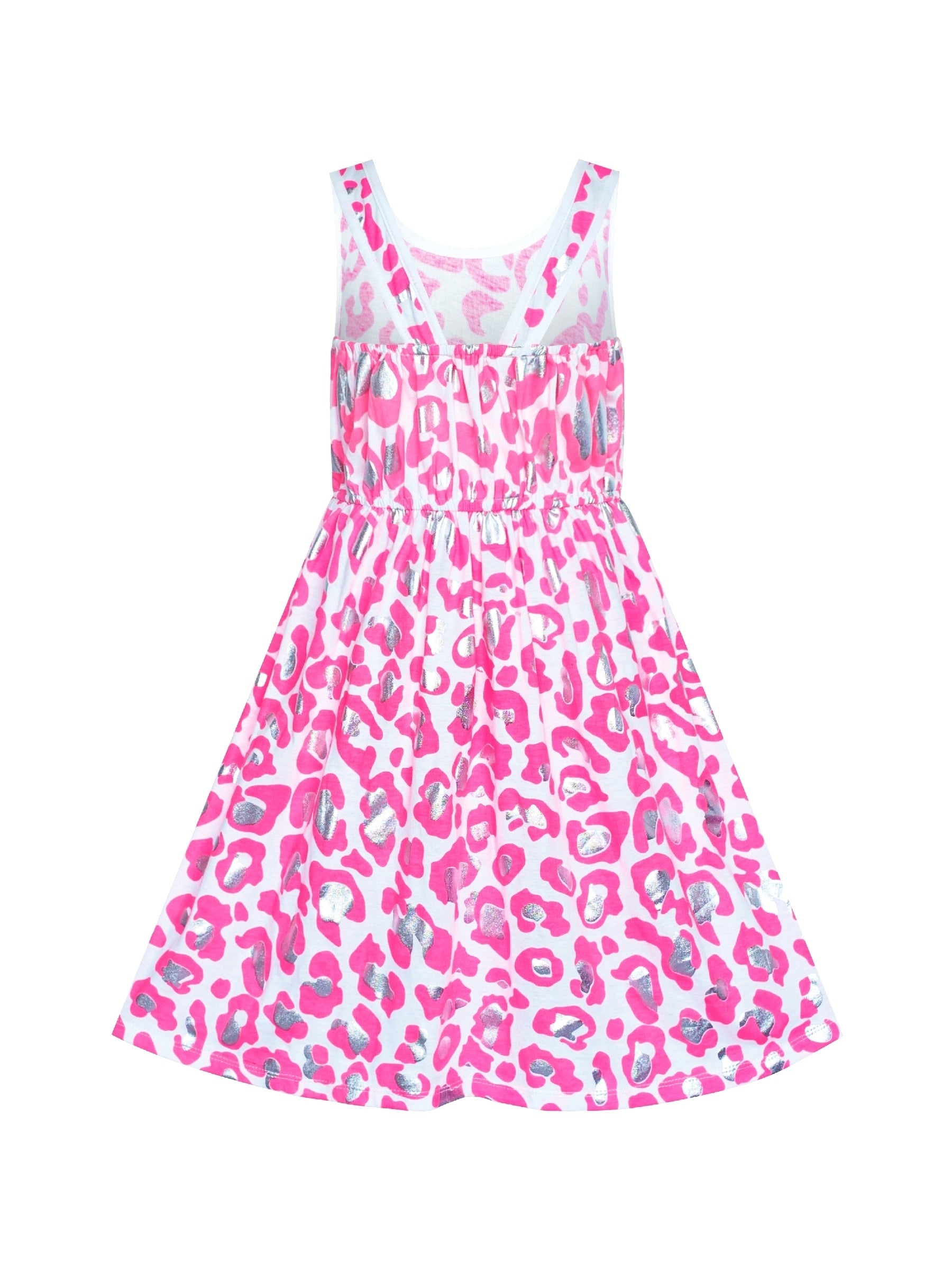 Girls Casual Dress Watermelon Tank Summer Sundress Pink