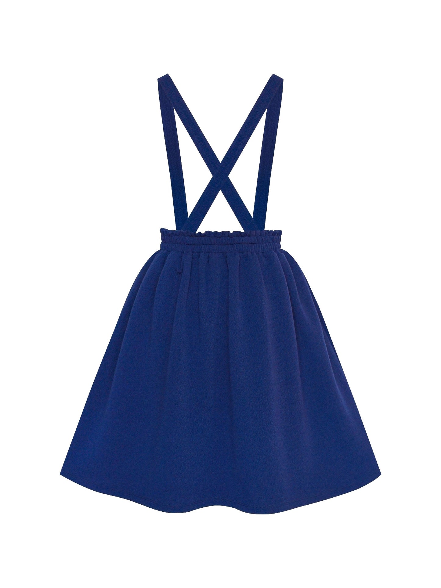 Girls Dress Suspender Skirt School Uniform Blue