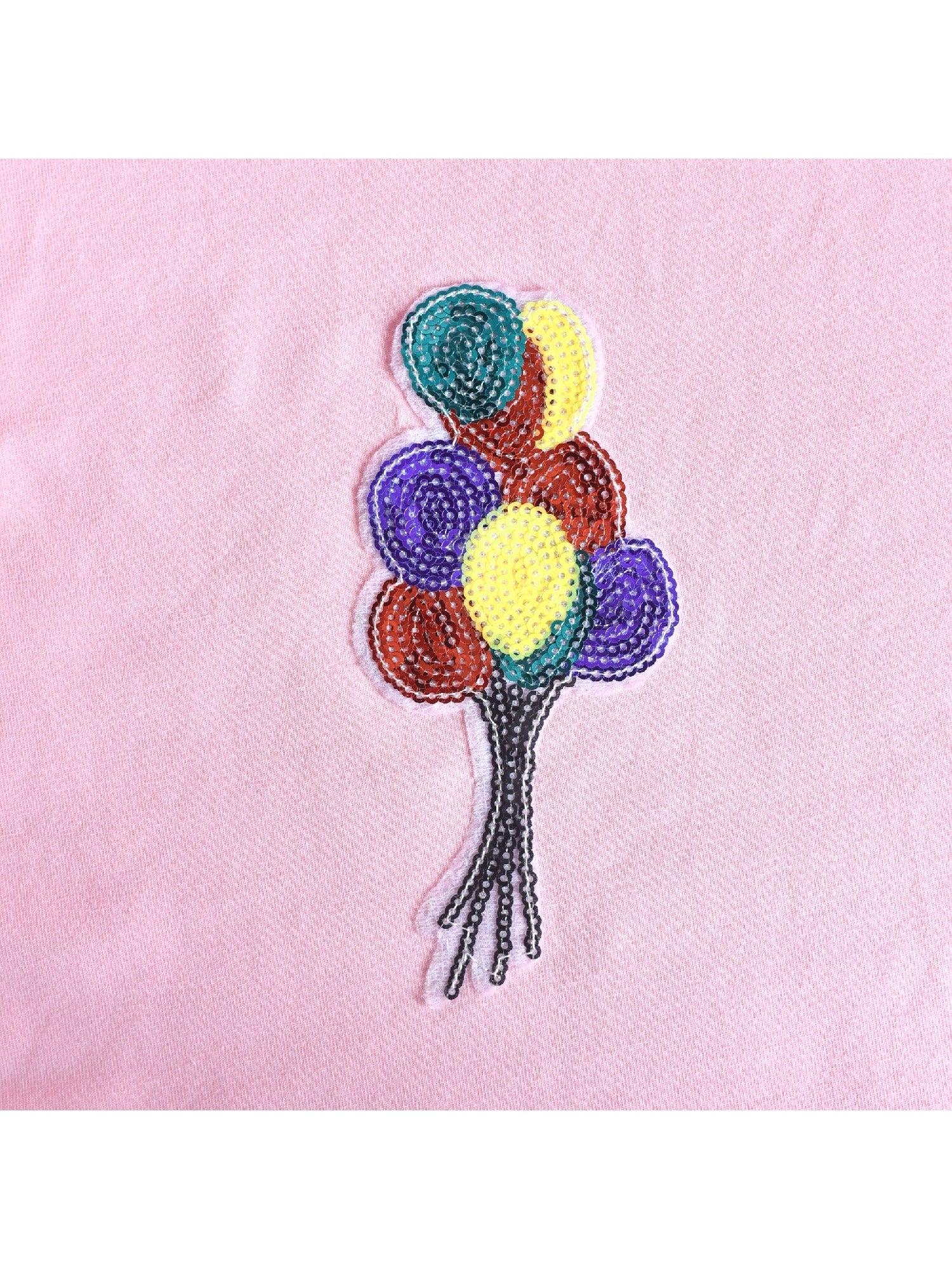 Girls Dress Deep Pink Casual Cotton Flying Sleeve Balloon Pink