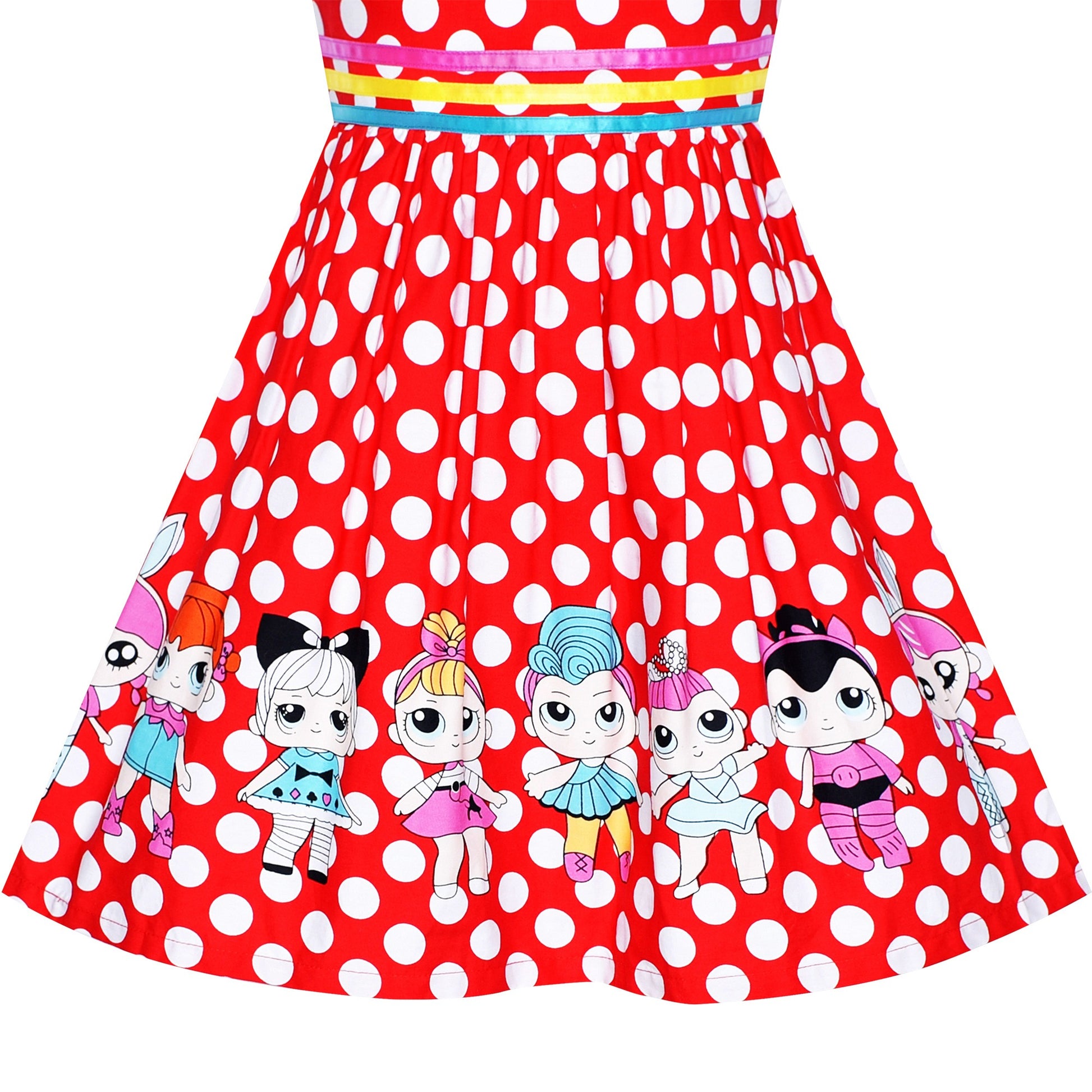 Girls Dress Red Butterfly Party Wedding Christmas Kids Clothes Red