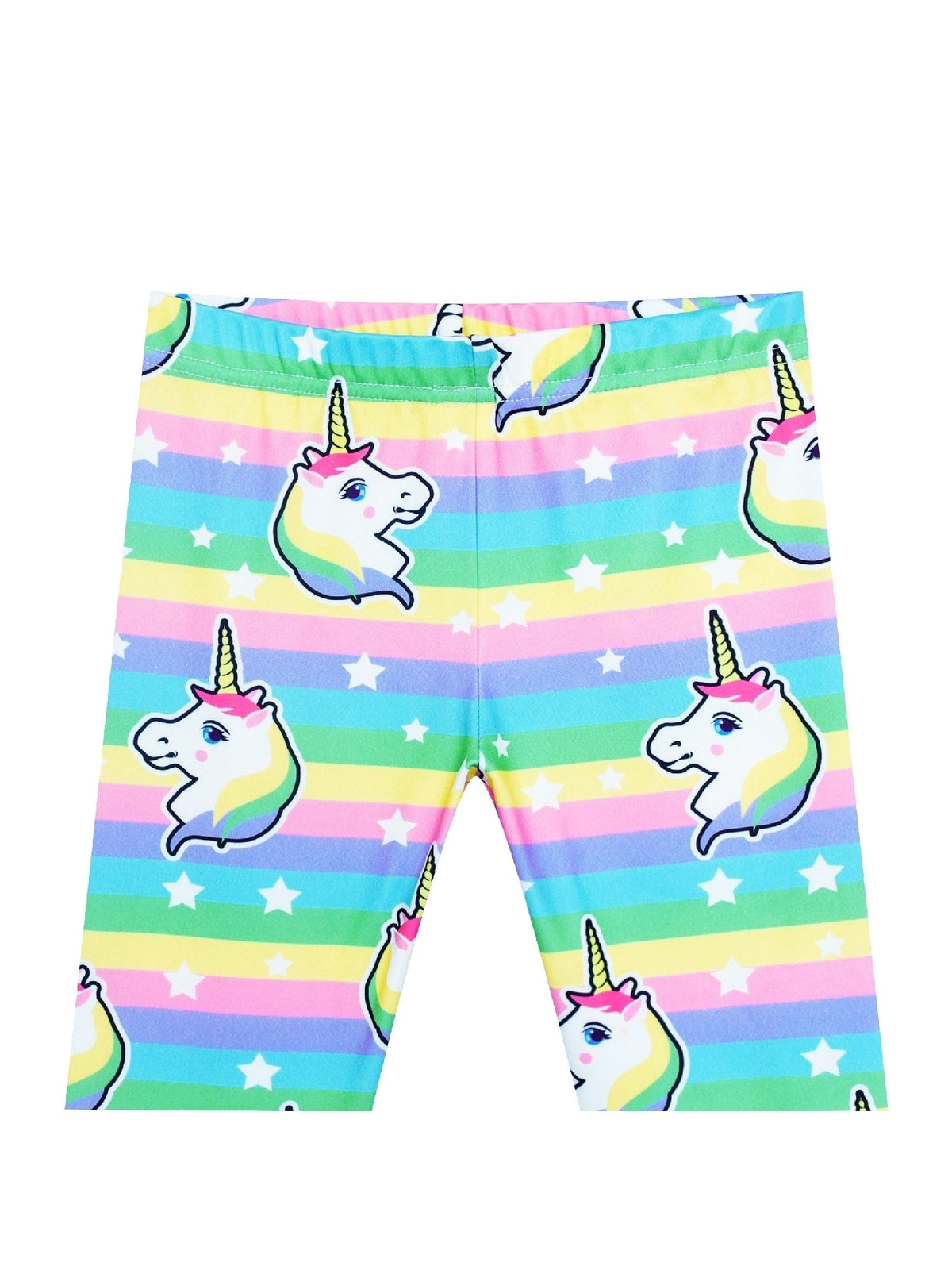 Girls Pants 3-Pack Cotton Leggings Stretchy Toddler Kids Multi-Color