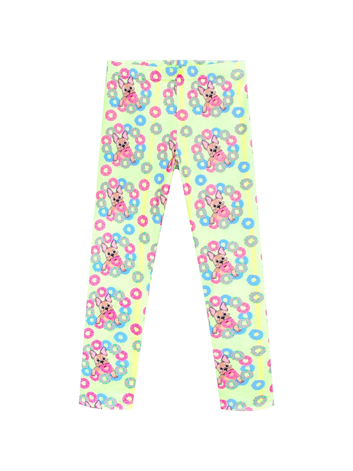 Girls Pants 3-Pack Cotton Leggings Stretchy Toddler Kids Multi-Color