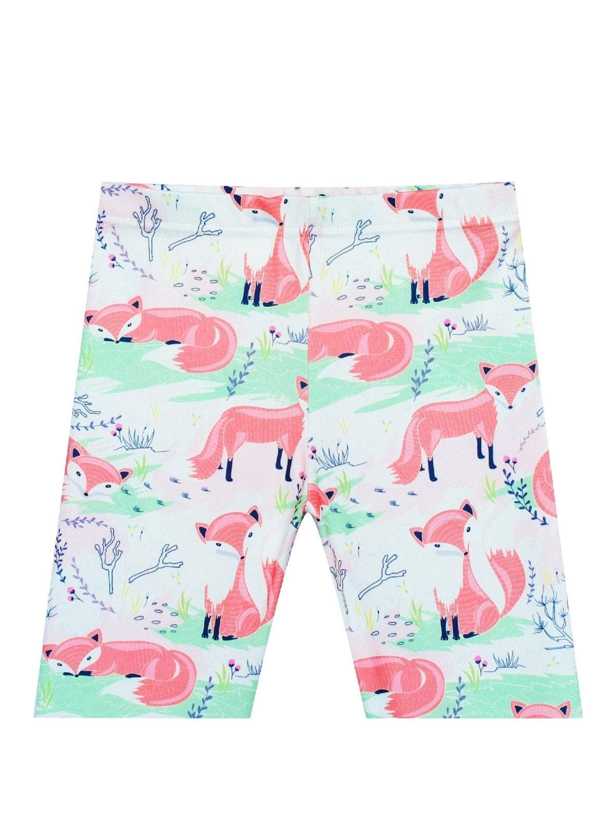 Girls Pants 3-Pack Cotton Leggings Stretchy Toddler Kids Multi-Color
