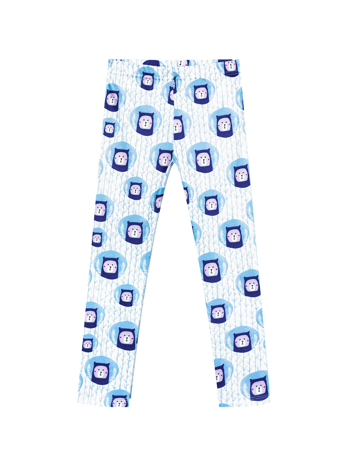 Girls Pants 3-Pack Cotton Leggings Stretchy Toddler Kids Multi-Color